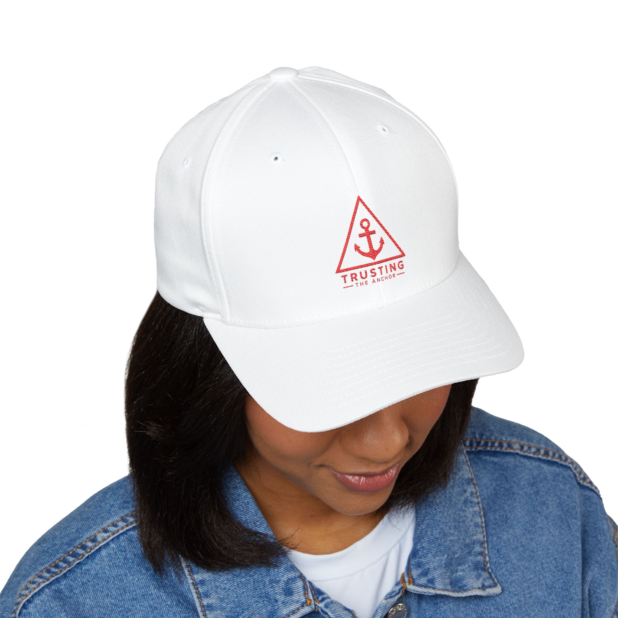 Trusting Anchor Embroidered Cap — Hebrews 6:19 Christian Hat - Image 8