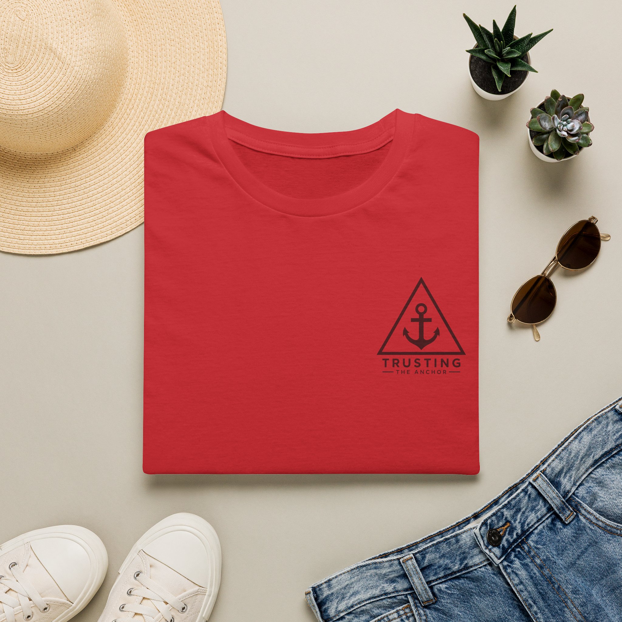 Anchor Badge T‑Shirt — 'Trusting the Anchor' Nautical Vintage Tee - Image 43