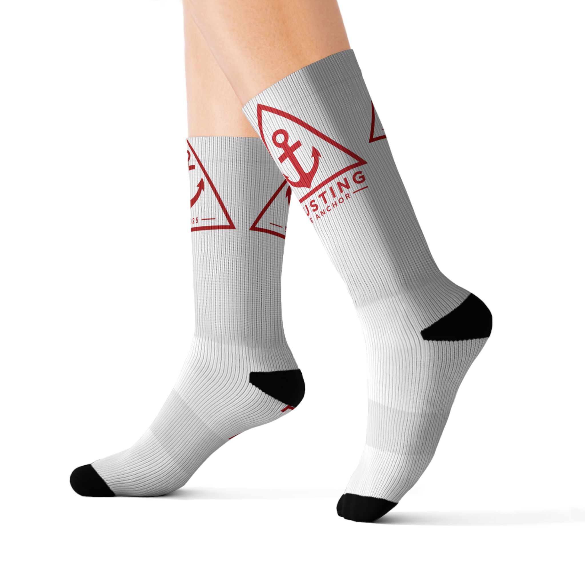 Anchored Faith Sublimation Socks — 'Anchored by His Word' Crew Socks - Image 7