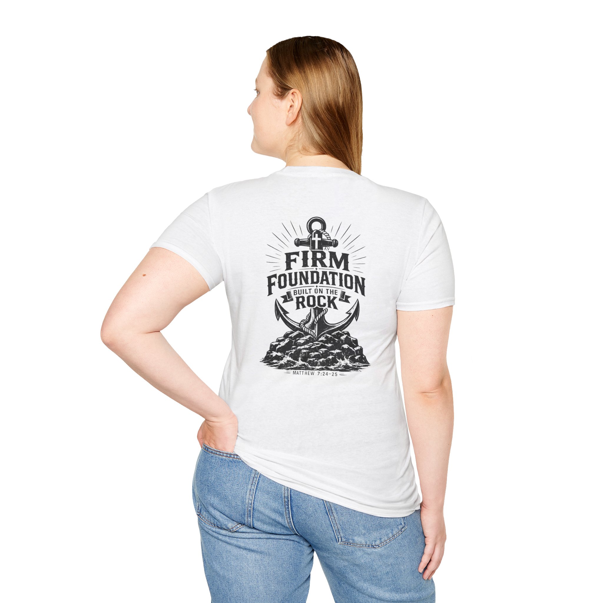 Anchor Badge T‑Shirt — 'Trusting the Anchor' Nautical Vintage Tee