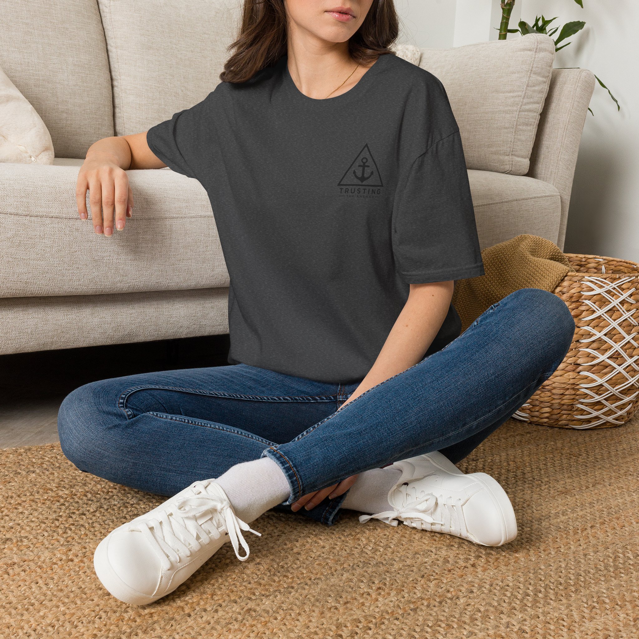 Anchor Badge T‑Shirt — 'Trusting the Anchor' Nautical Vintage Tee - Image 28
