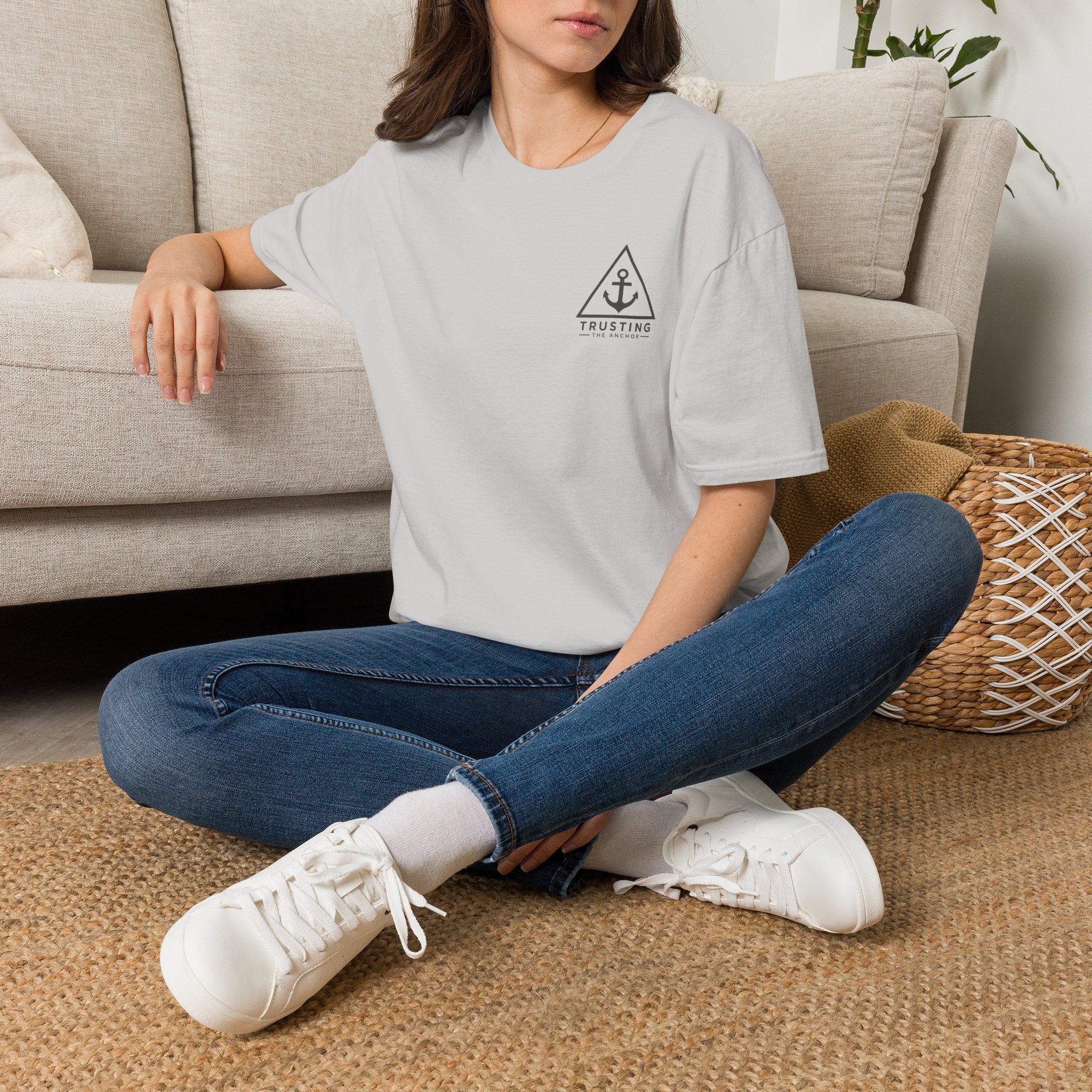 Anchor Badge T‑Shirt — 'Trusting the Anchor' Nautical Vintage Tee - Image 12