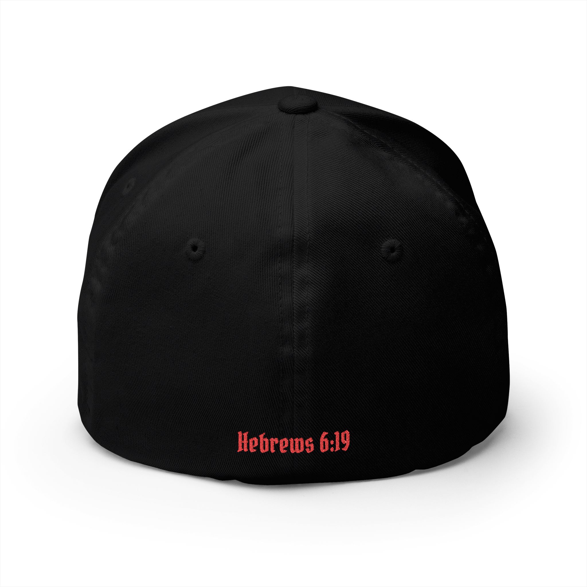 Trusting The Anchor™ | Hebrews 6:19 Embroidered Fitted Hat ⭐ - Image 3