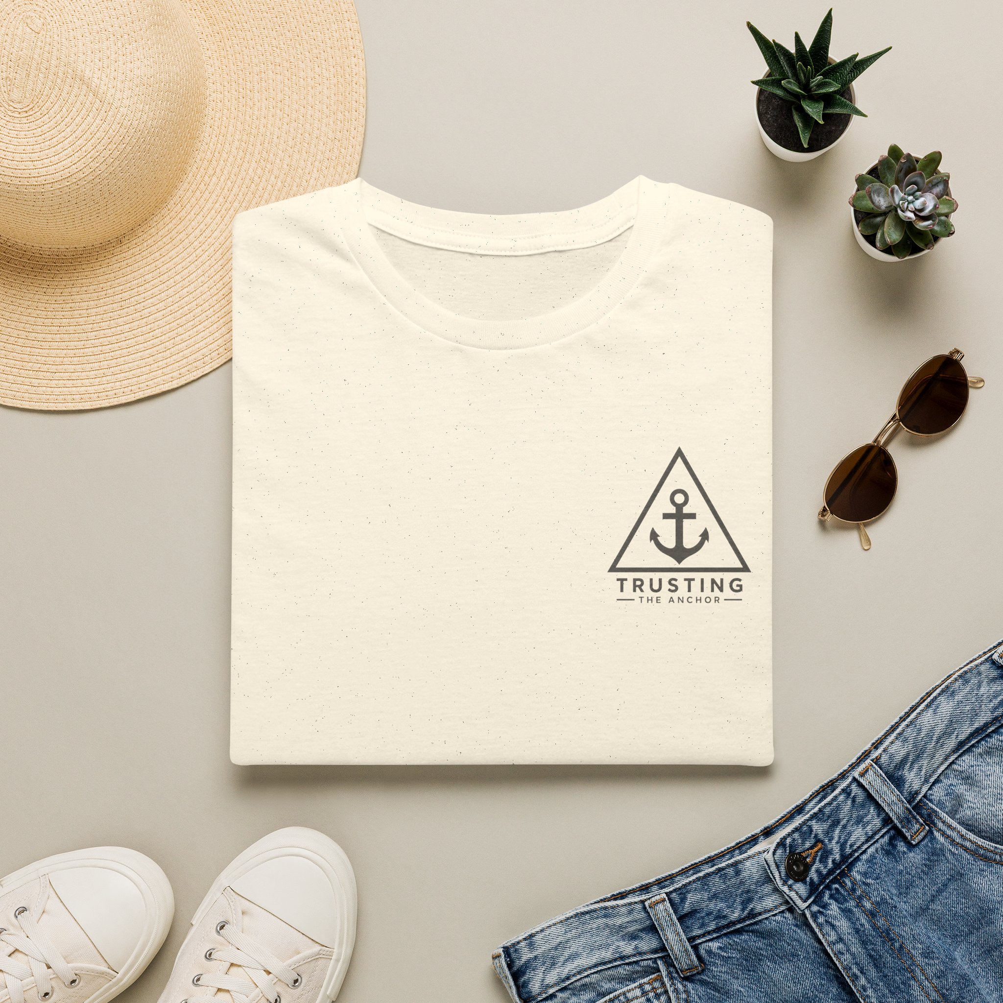 Anchor Badge T‑Shirt — 'Trusting the Anchor' Nautical Vintage Tee - Image 19