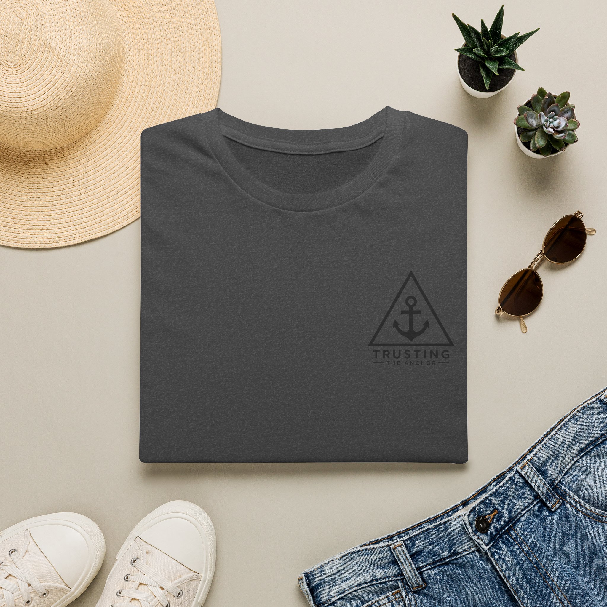 Anchor Badge T‑Shirt — 'Trusting the Anchor' Nautical Vintage Tee - Image 27