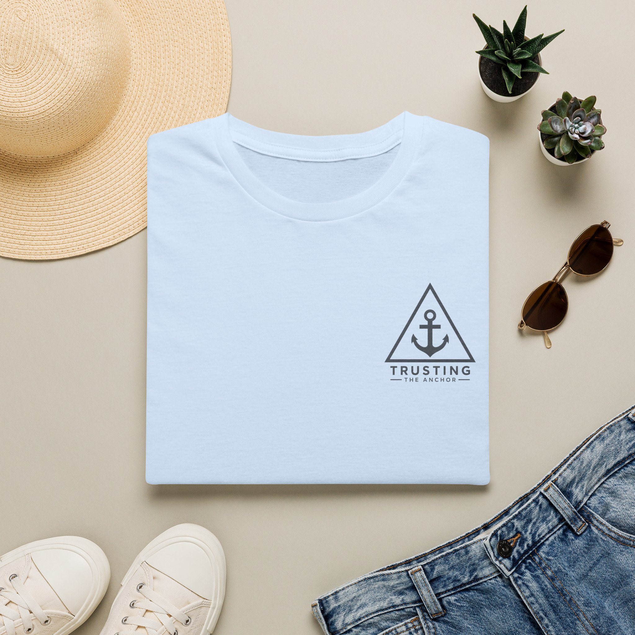 Anchor Badge T‑Shirt — 'Trusting the Anchor' Nautical Vintage Tee - Image 31