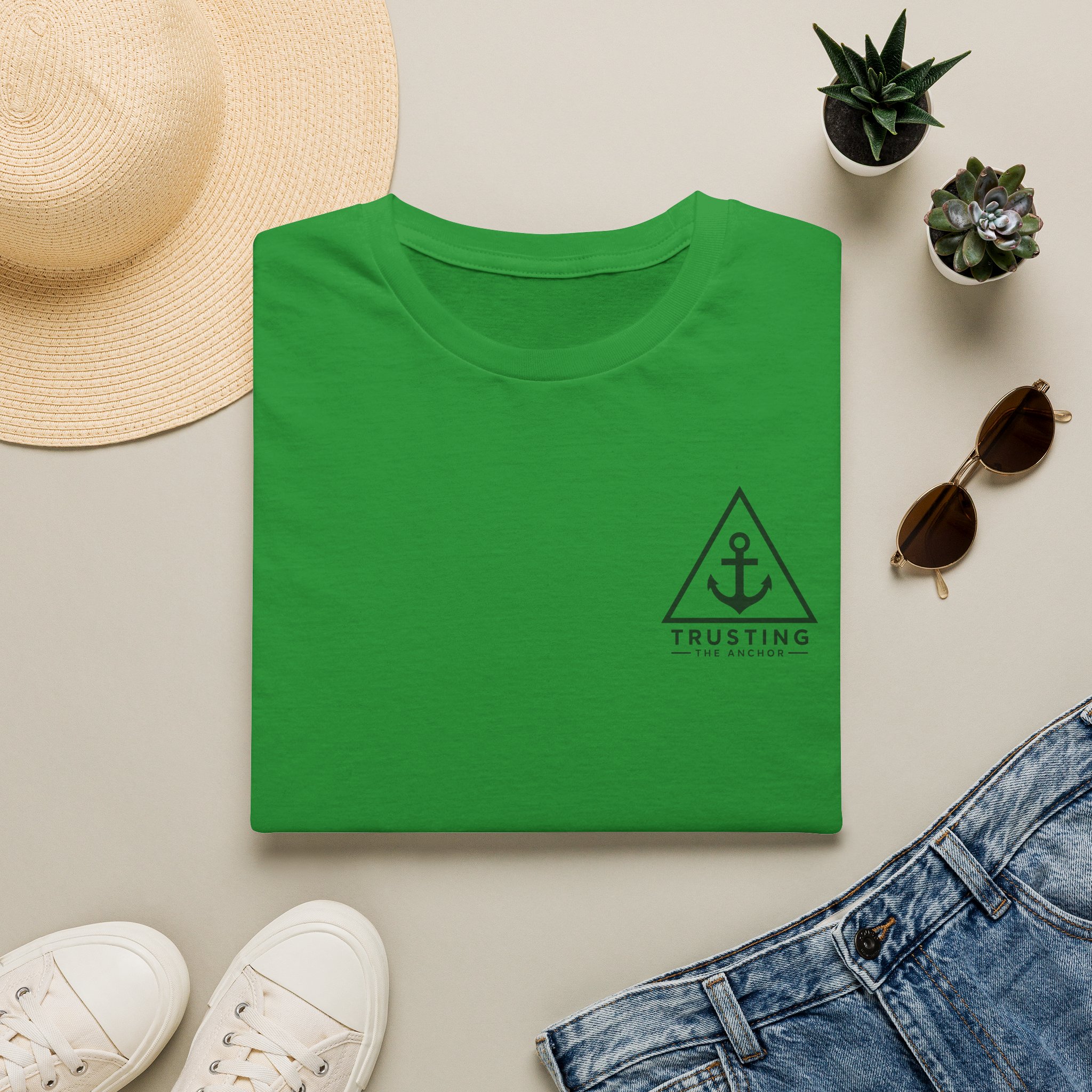Anchor Badge T‑Shirt — 'Trusting the Anchor' Nautical Vintage Tee - Image 23