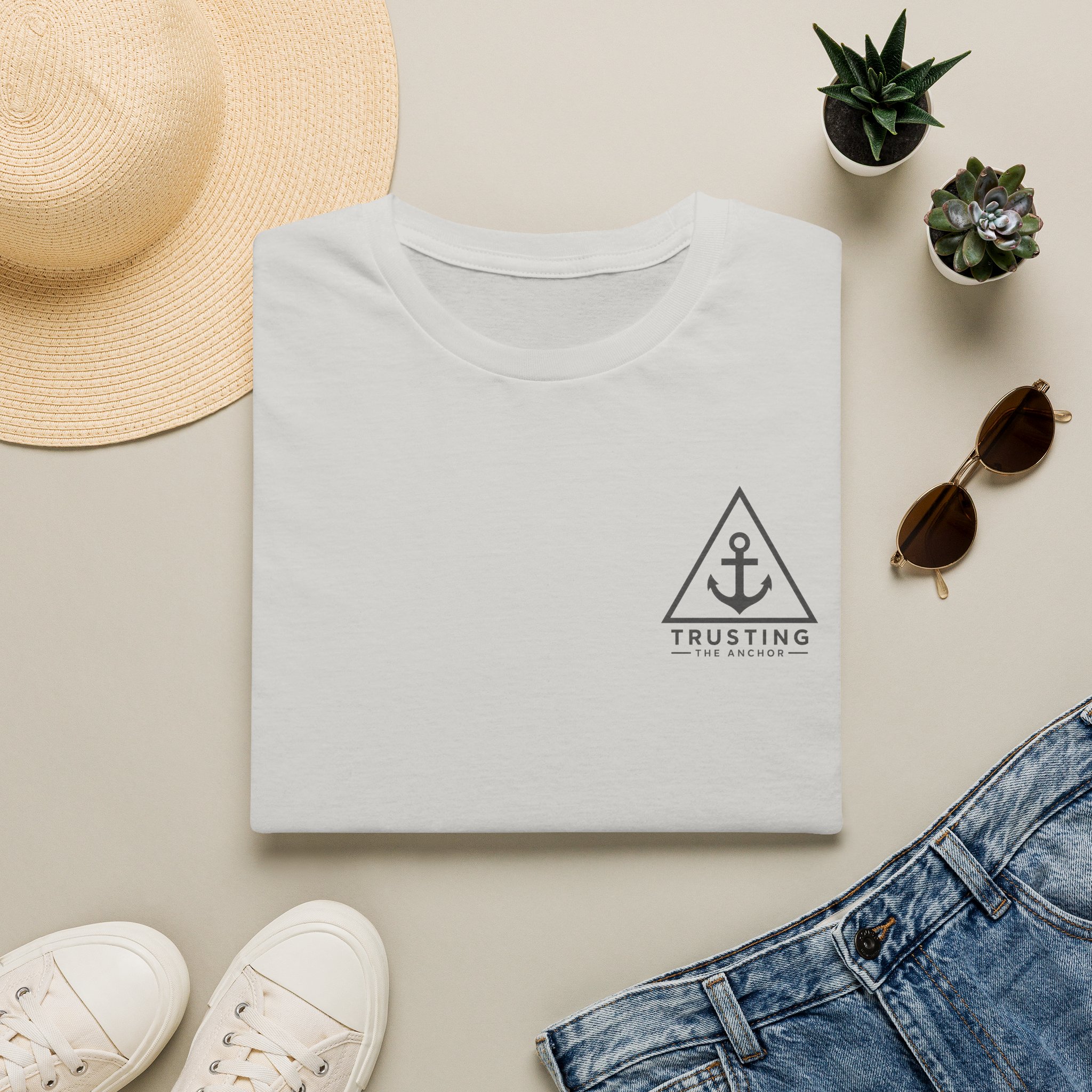 Anchor Badge T‑Shirt — 'Trusting the Anchor' Nautical Vintage Tee - Image 11