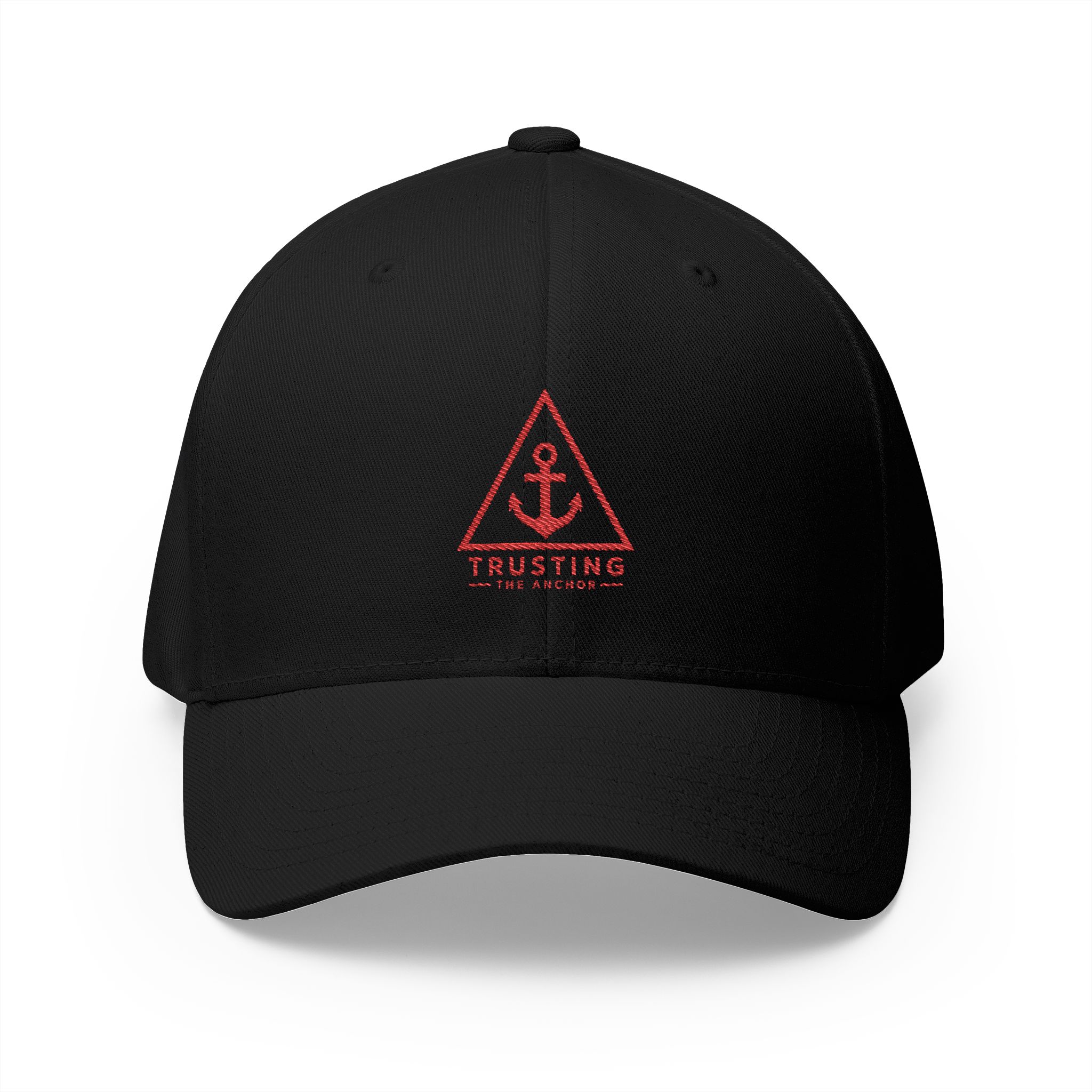 Trusting The Anchor™ | Hebrews 6:19 Embroidered Fitted Hat ⭐ - Image 2