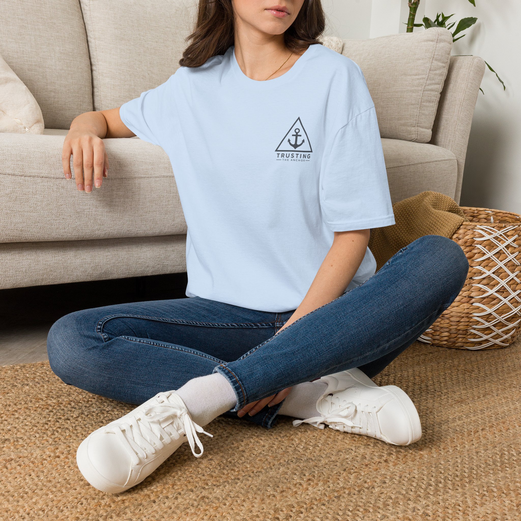Anchor Badge T‑Shirt — 'Trusting the Anchor' Nautical Vintage Tee - Image 32