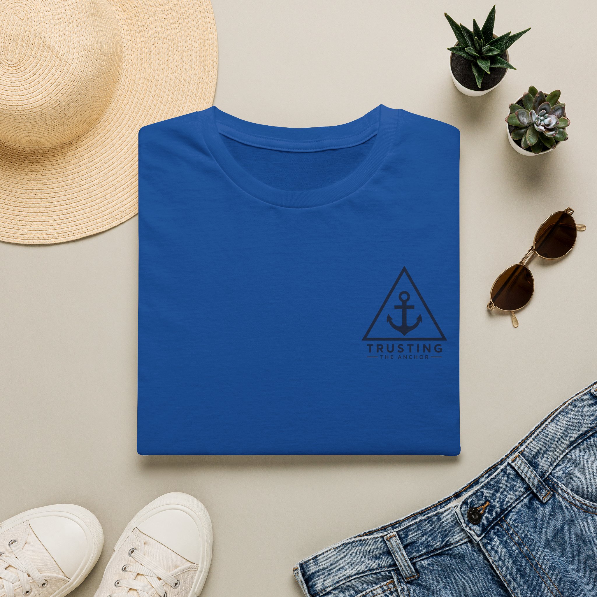 Anchor Badge T‑Shirt — 'Trusting the Anchor' Nautical Vintage Tee - Image 35