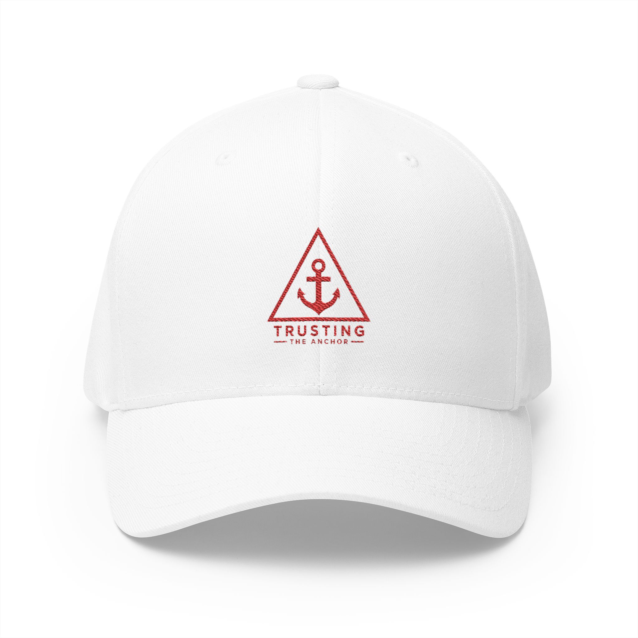 Trusting The Anchor™ | Hebrews 6:19 Embroidered Fitted Hat ⭐ - Image 4