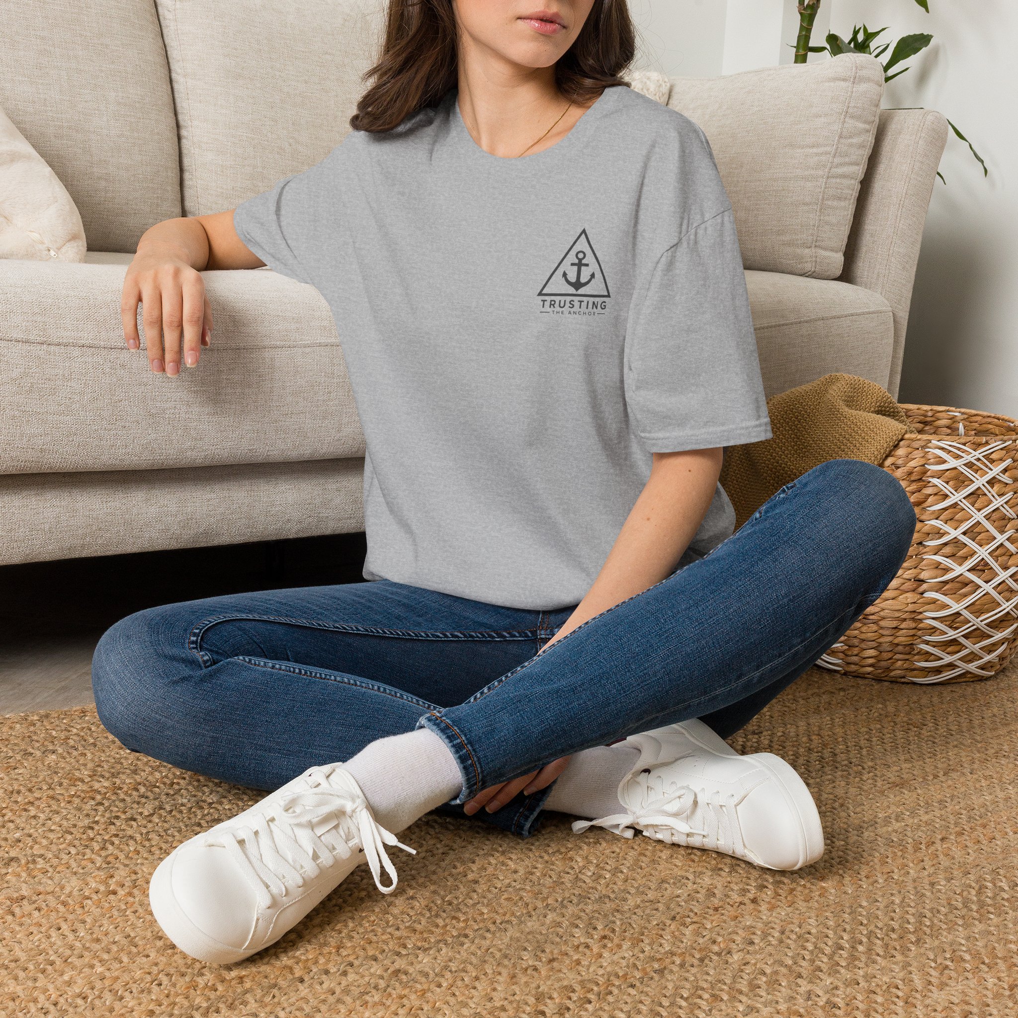 Anchor Badge T‑Shirt — 'Trusting the Anchor' Nautical Vintage Tee - Image 16