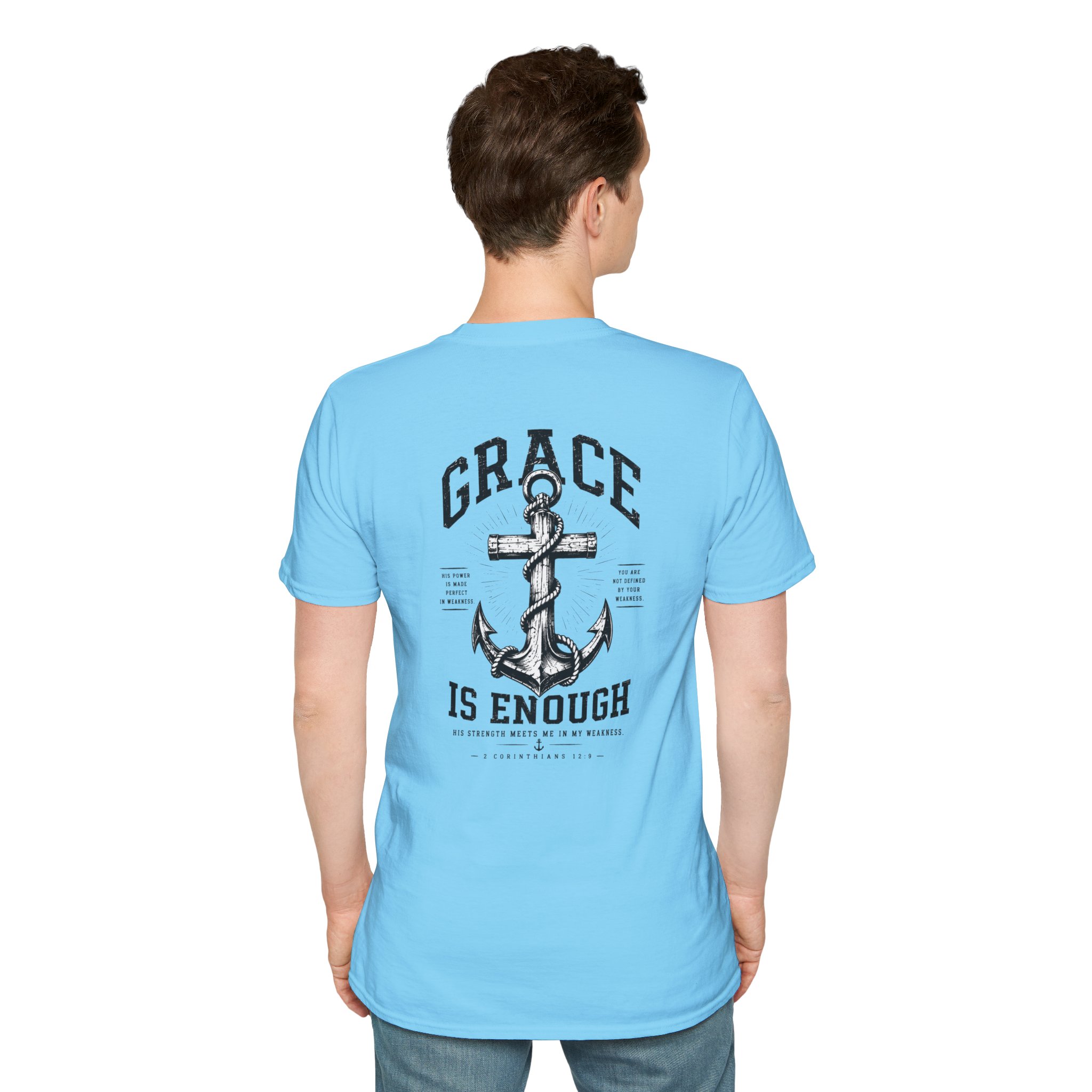 2 Corinthians 12:9 Christian T-Shirt | Grace Is Enough | Trusting The Anchor™ - Image 54