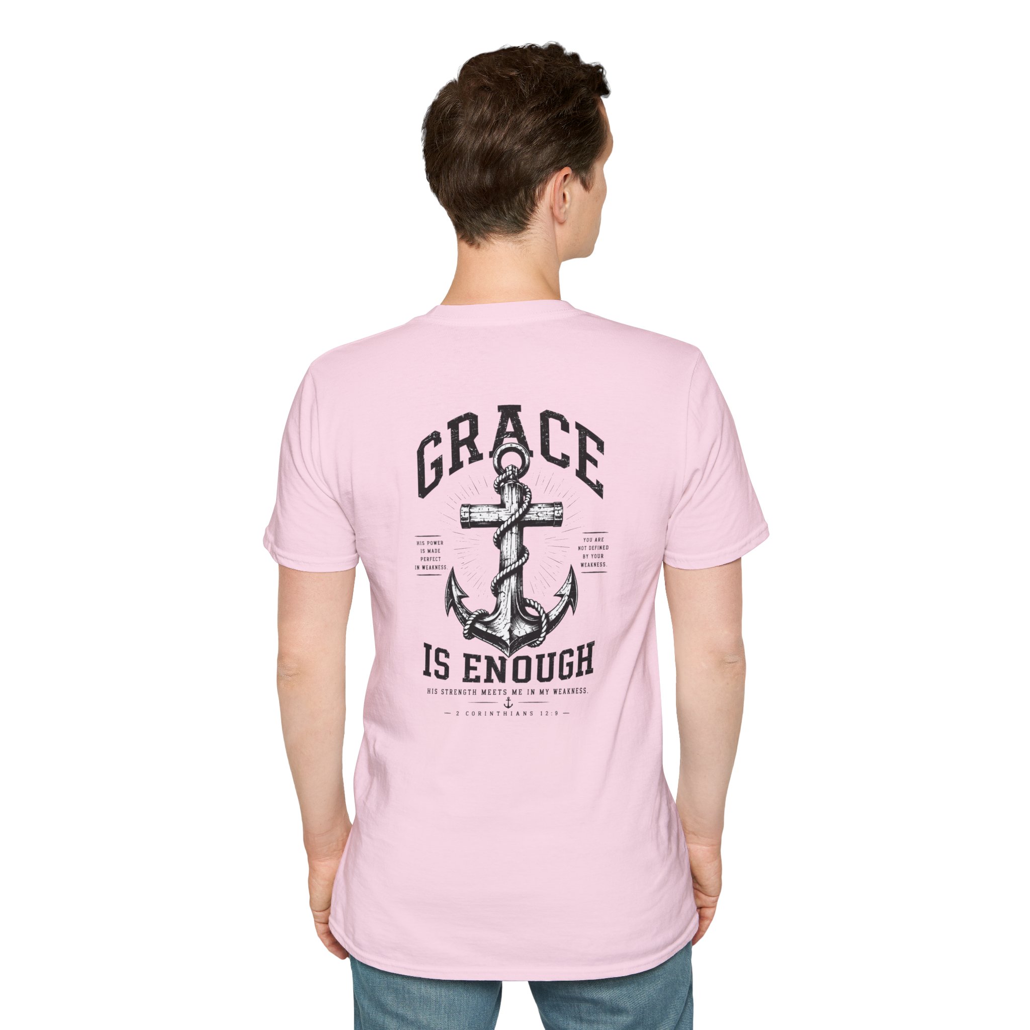 2 Corinthians 12:9 Christian T-Shirt | Grace Is Enough | Trusting The Anchor™ - Image 60