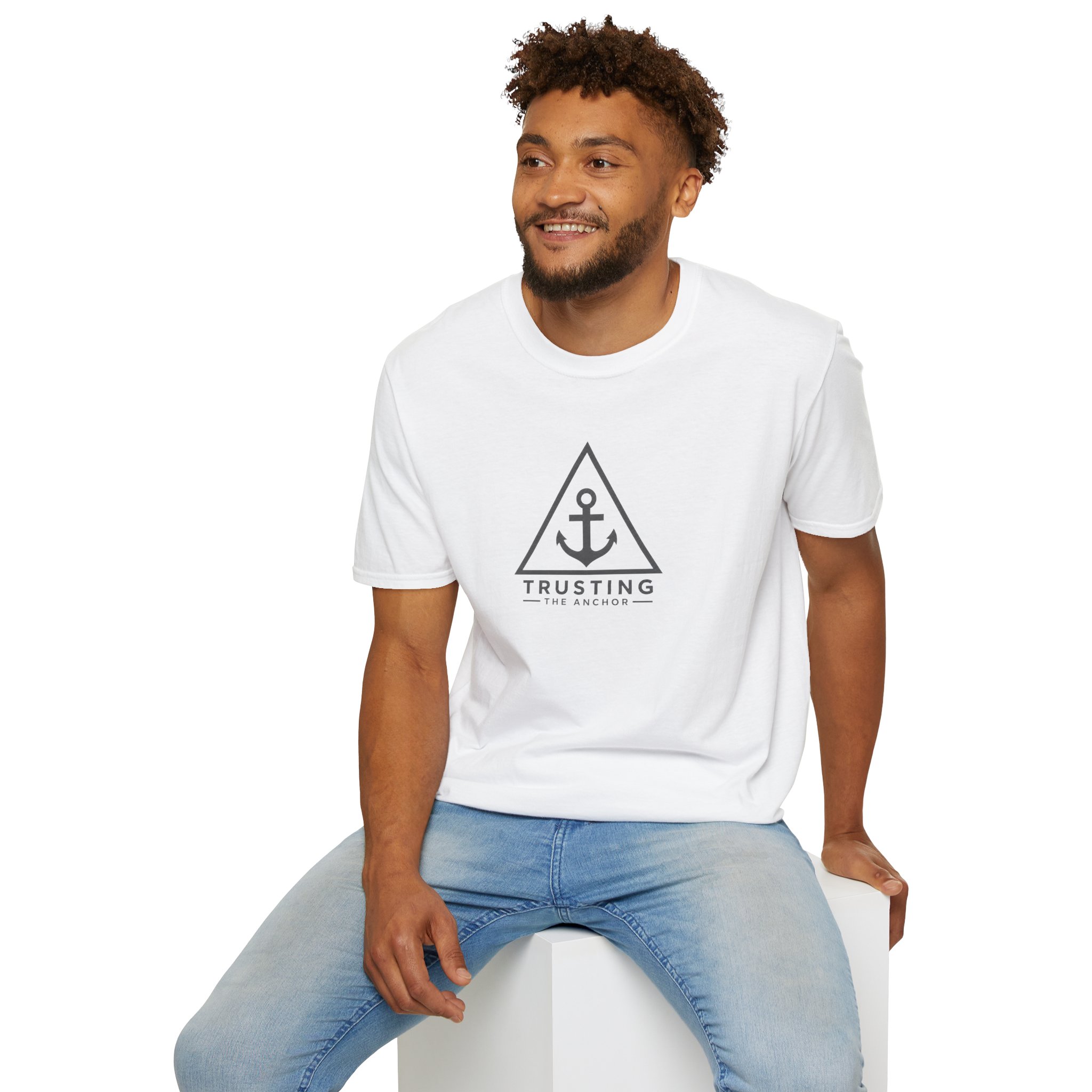 Trusting The Anchor™ | Hope Holds | Unisex Softstyle T-Shirt ⭐ (Hebrews 6:19) - Image 6