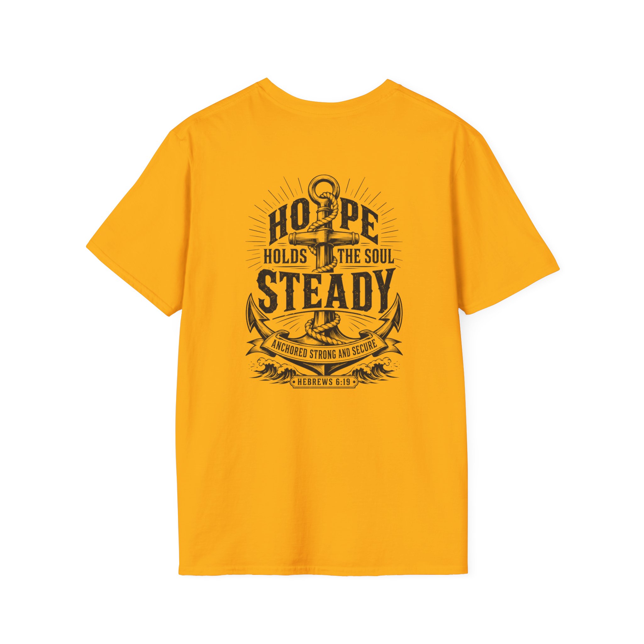 Trusting The Anchor™ | Hope Holds | Unisex Softstyle T-Shirt ⭐ (Hebrews 6:19) - Image 24