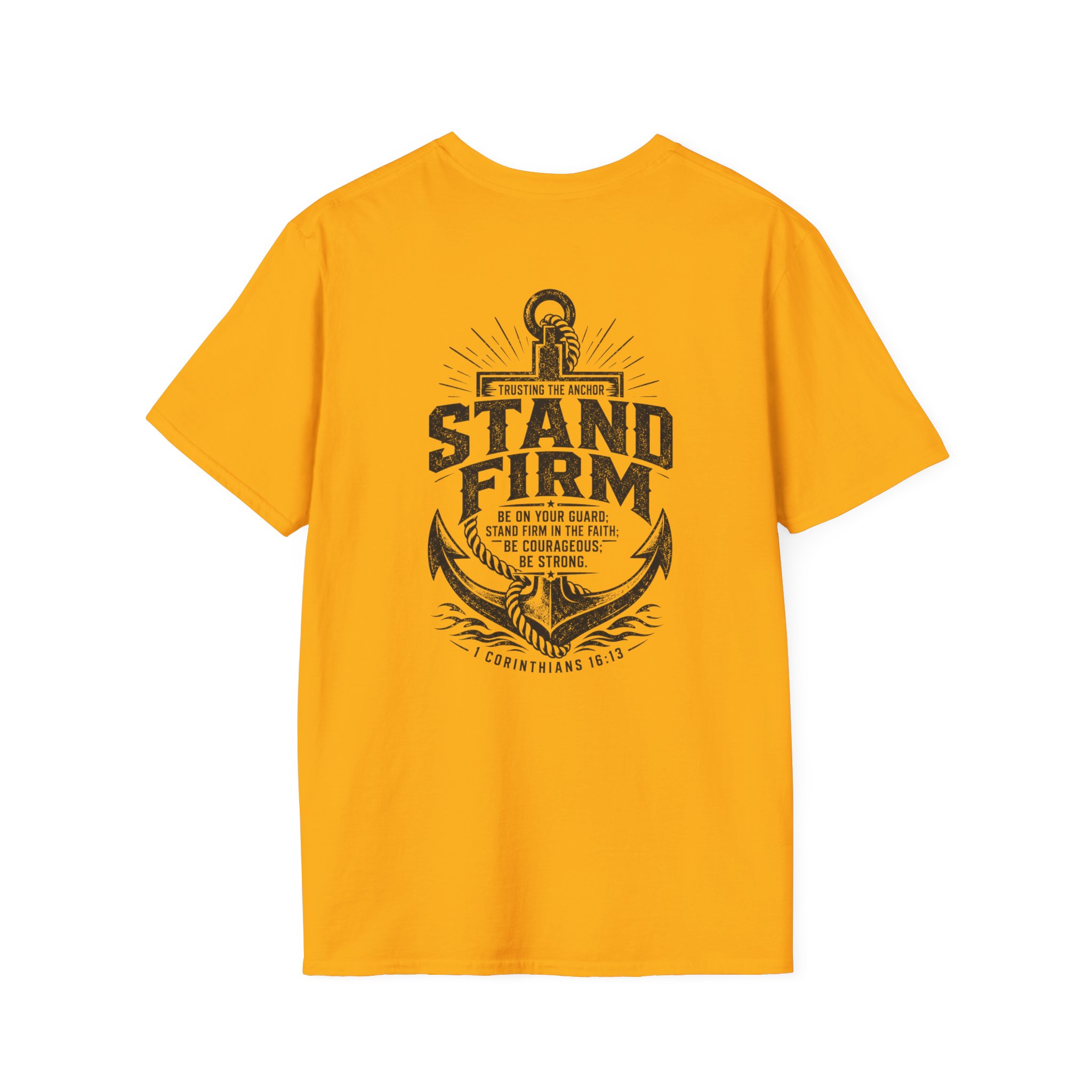 Trusting The Anchor™ | Stand Firm (1 Corinthians 16:13) | Unisex Softstyle T-Shirt ⭐ - Image 28