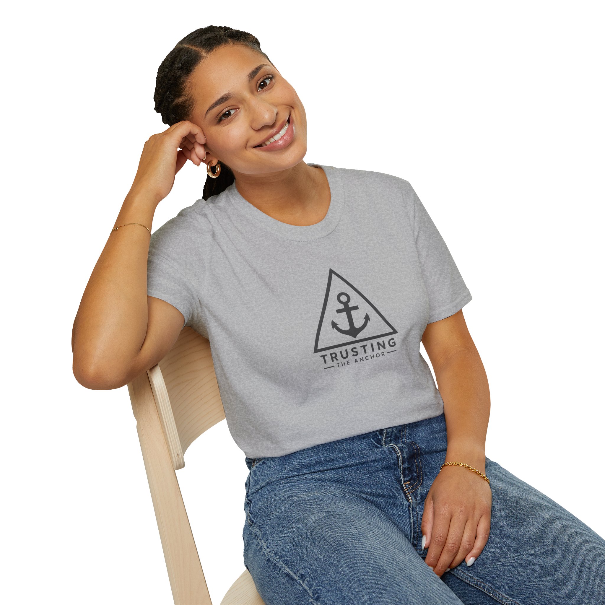 Trusting The Anchor™ | Hope Holds | Unisex Softstyle T-Shirt ⭐ (Hebrews 6:19) - Image 21