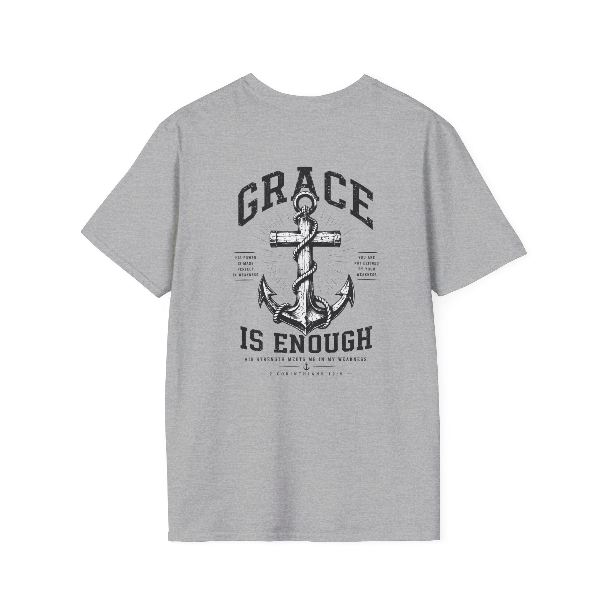 2 Corinthians 12:9 Christian T-Shirt | Grace Is Enough | Trusting The Anchor™ - Image 15