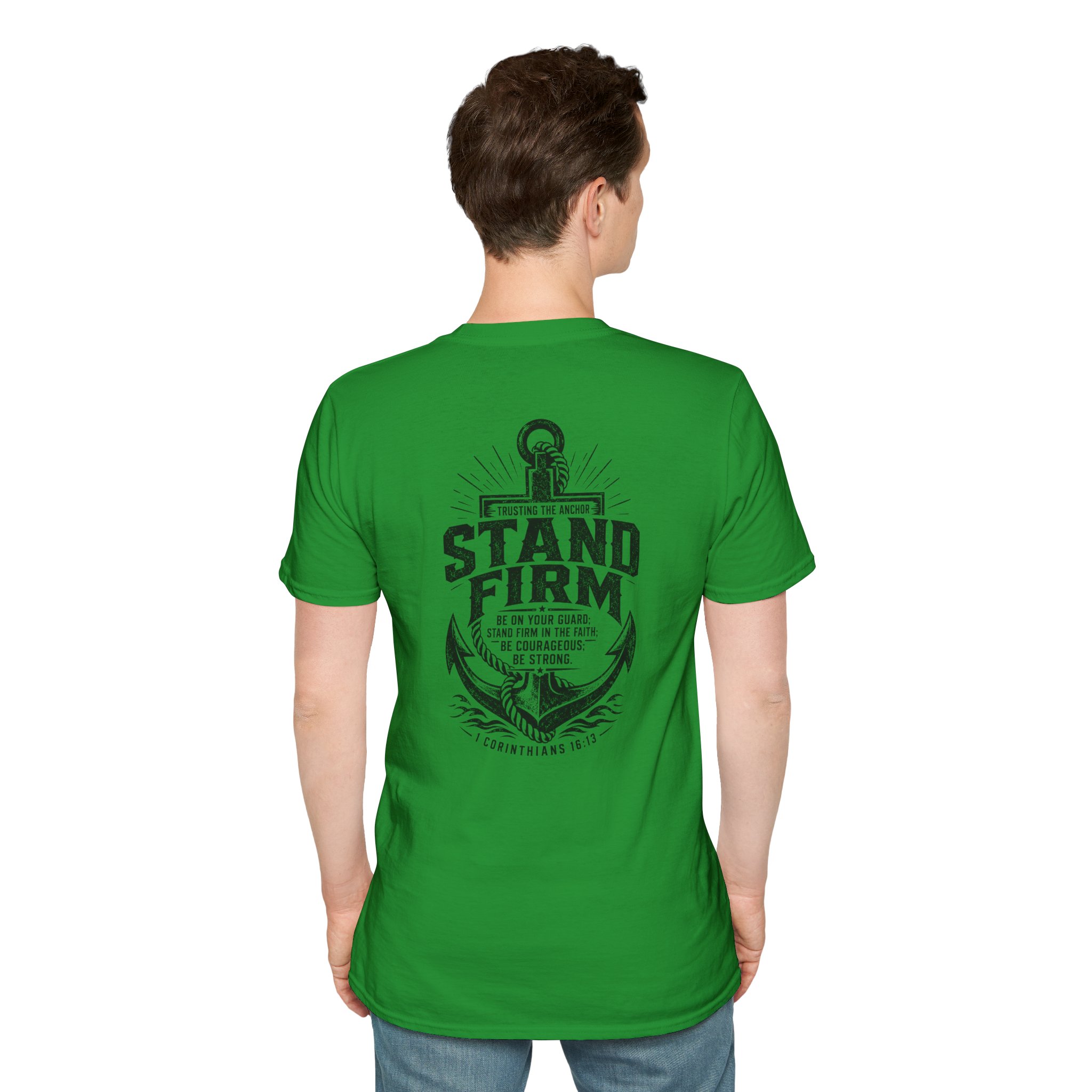 Trusting The Anchor™ | Stand Firm (1 Corinthians 16:13) | Unisex Softstyle T-Shirt ⭐ - Image 33