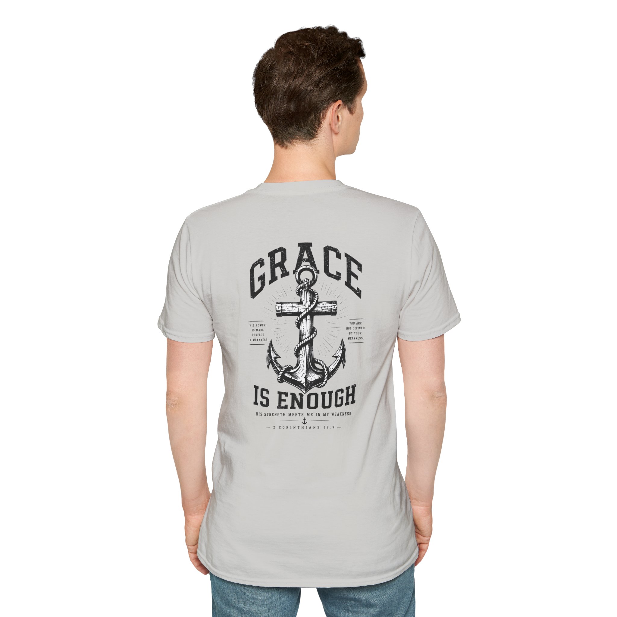 2 Corinthians 12:9 Christian T-Shirt | Grace Is Enough | Trusting The Anchor™ - Image 11