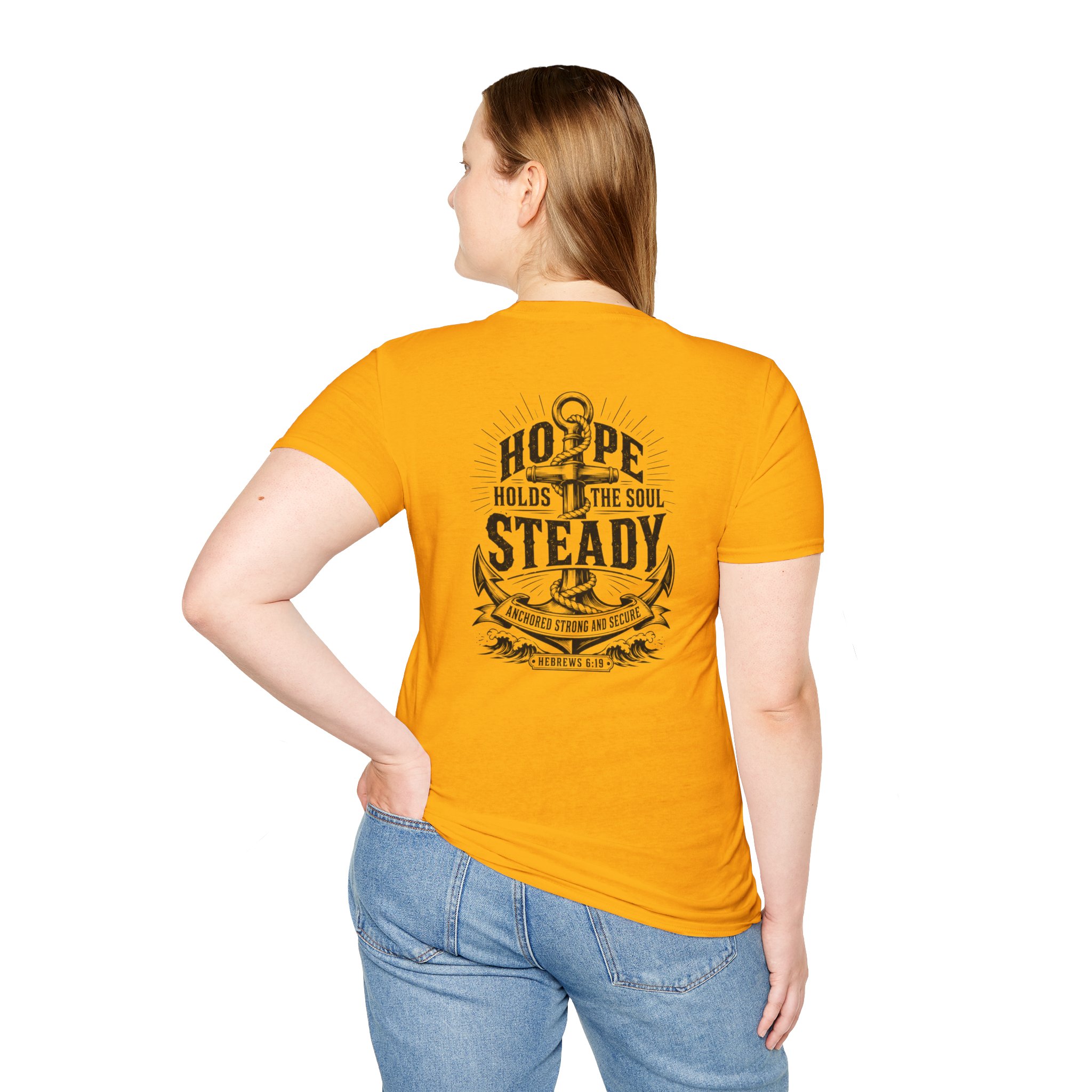 Trusting The Anchor™ | Hope Holds | Unisex Softstyle T-Shirt ⭐ (Hebrews 6:19) - Image 26