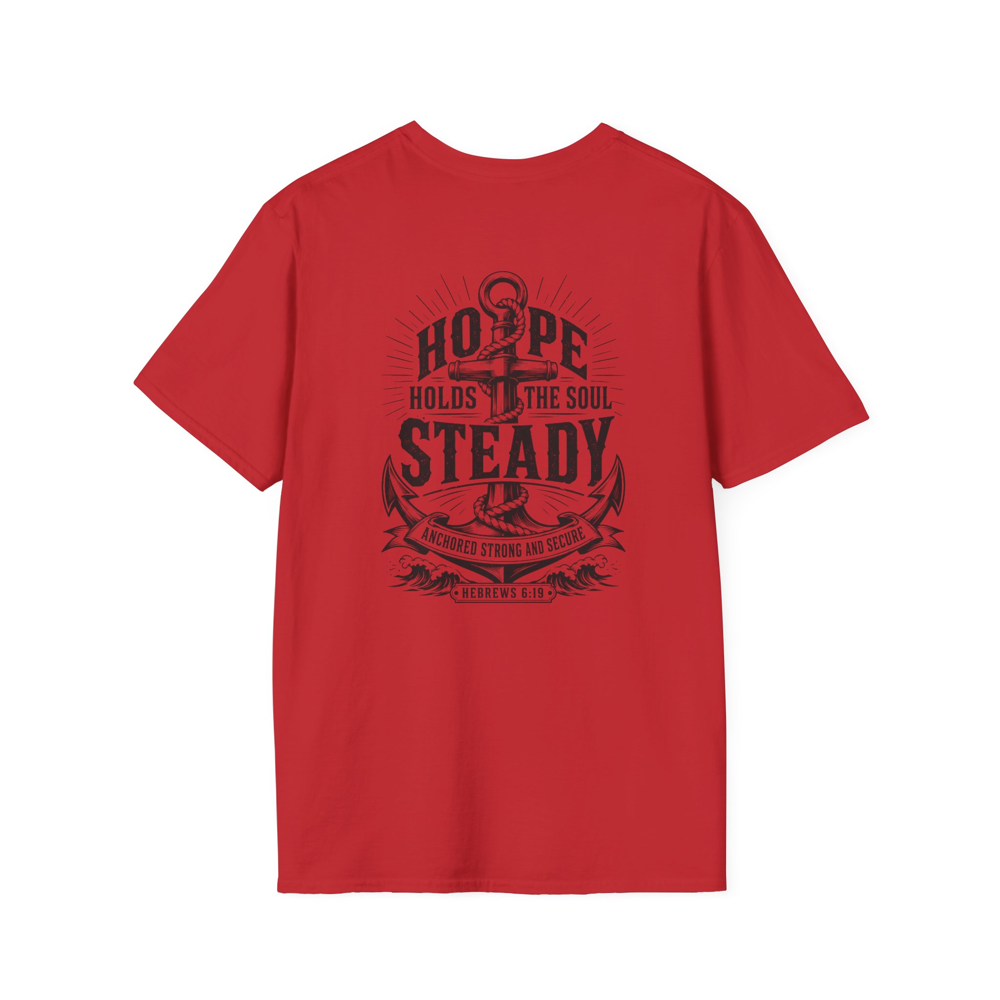 Trusting The Anchor™ | Hope Holds | Unisex Softstyle T-Shirt ⭐ (Hebrews 6:19) - Image 52