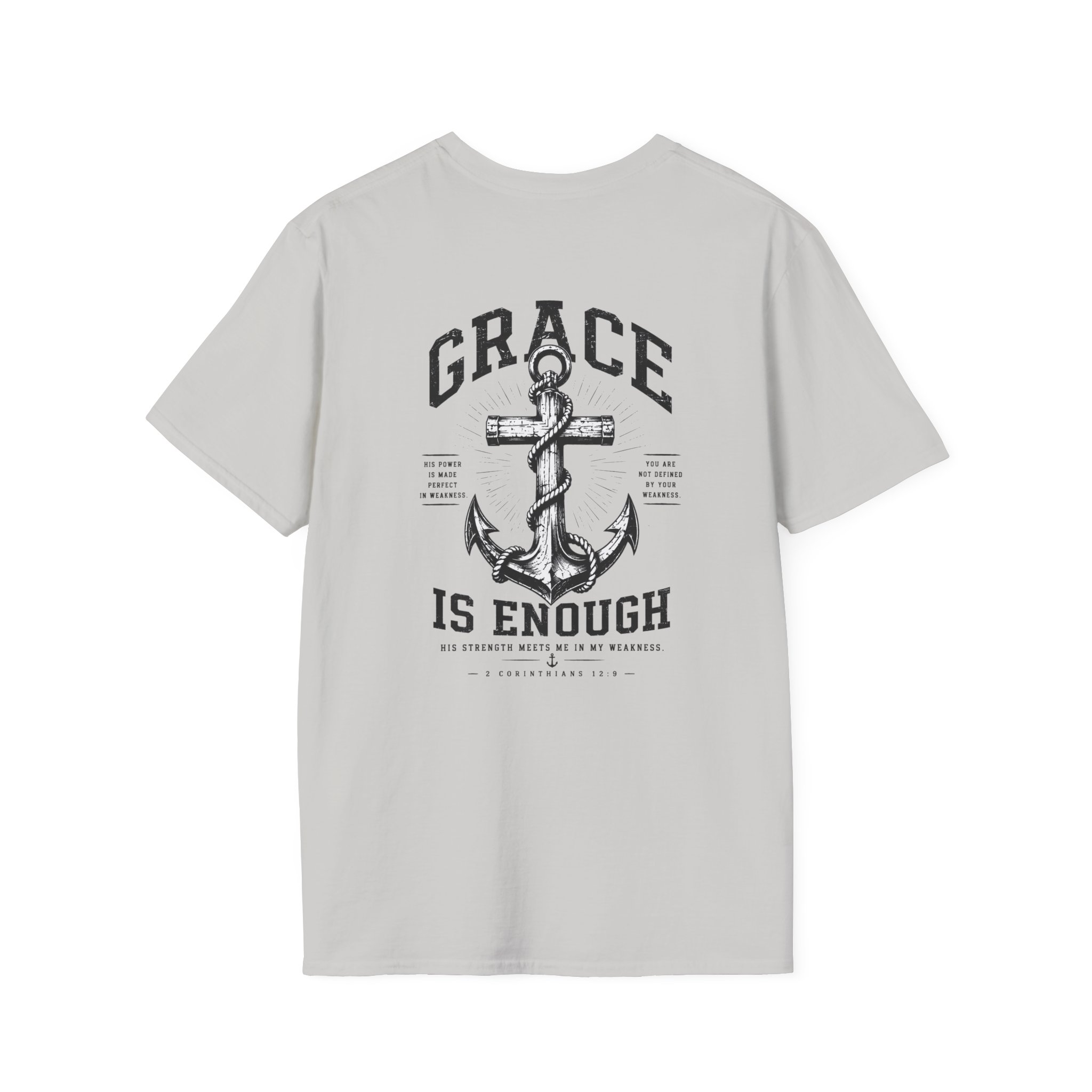 2 Corinthians 12:9 Christian T-Shirt | Grace Is Enough | Trusting The Anchor™ - Image 9