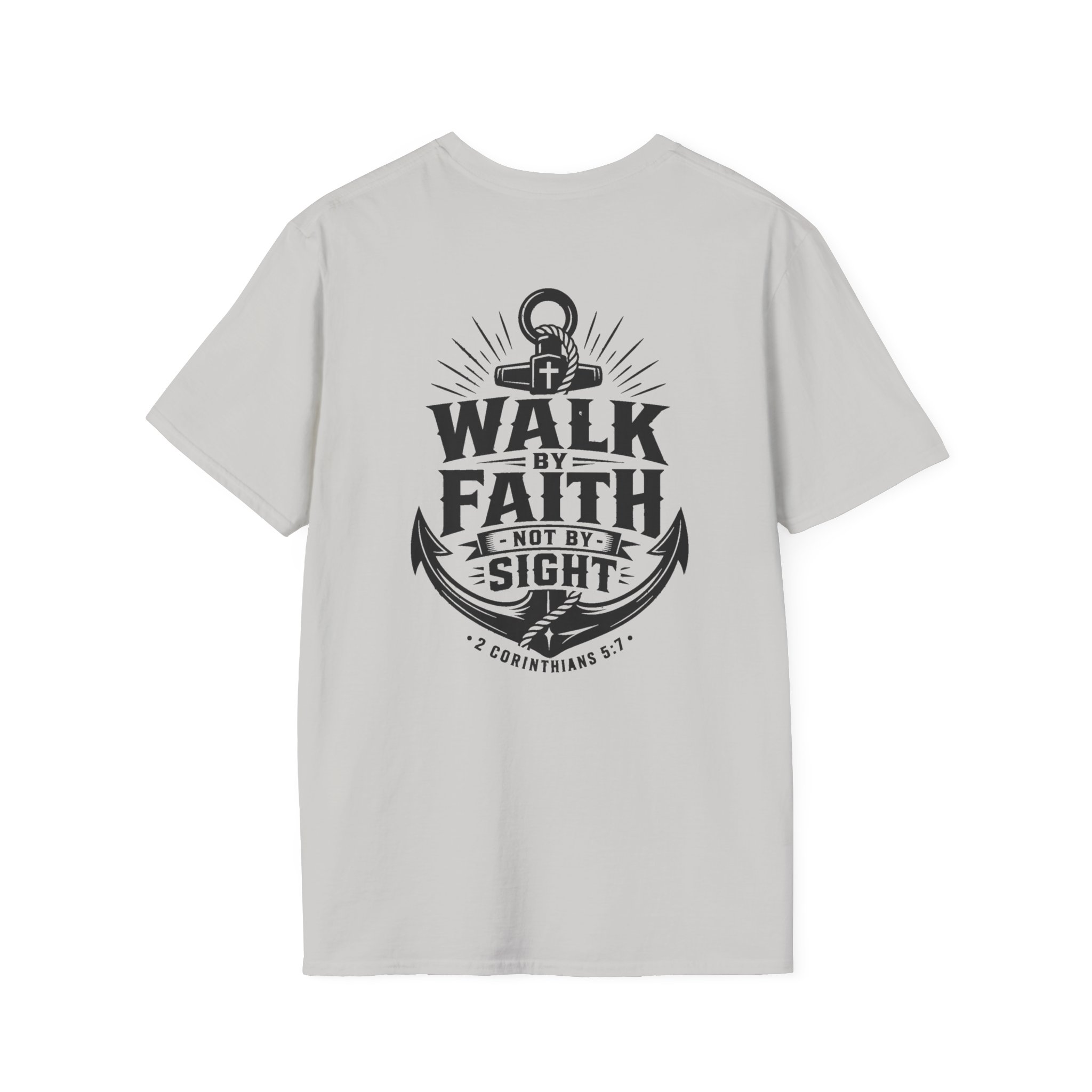 Trusting The Anchor™ | Walk by Faith – 2 Corinthians 5:7 T-Shirt ⭐ - Image 7