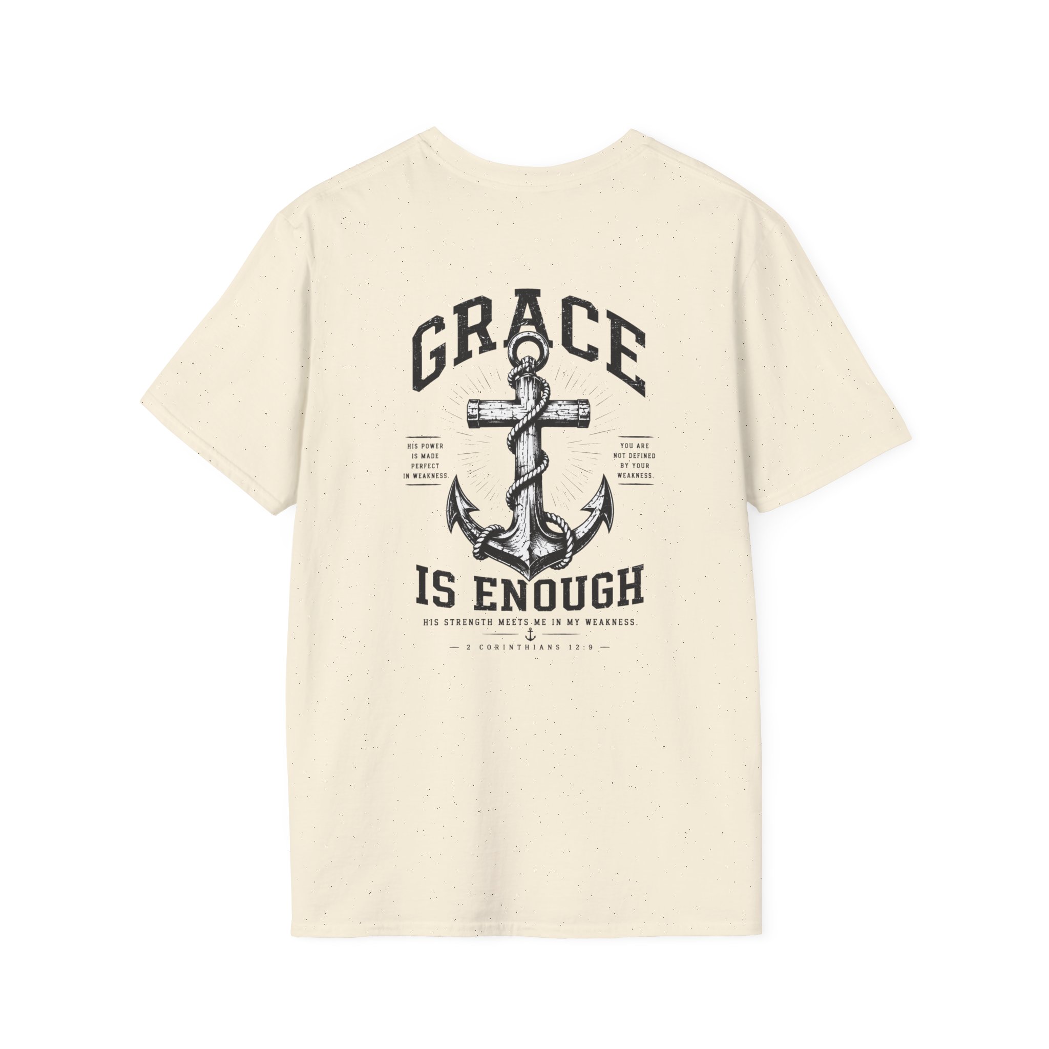 2 Corinthians 12:9 Christian T-Shirt | Grace Is Enough | Trusting The Anchor™ - Image 27