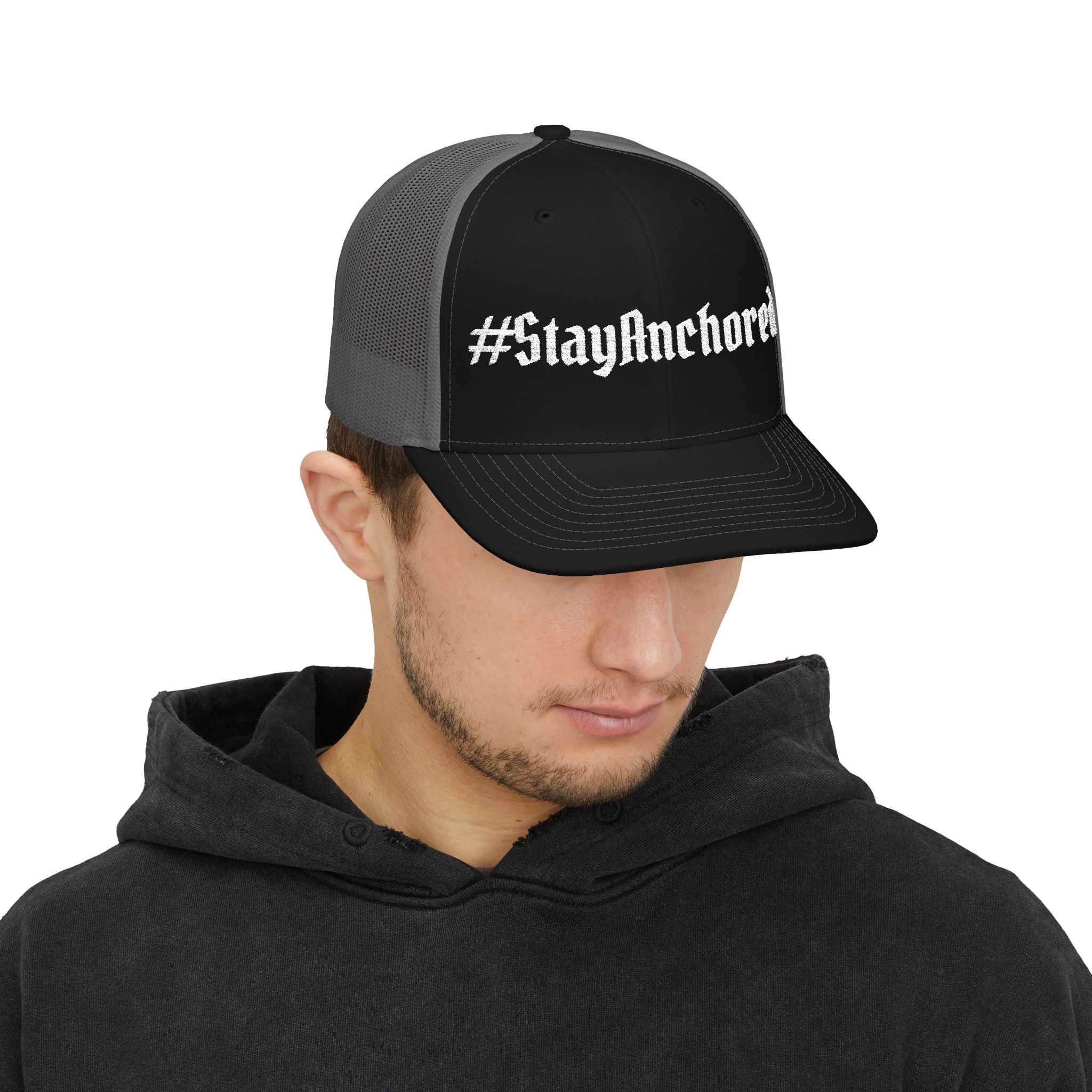 Trusting The Anchor™ | #StayAnchored Embroidered Trucker Cap - Image 11