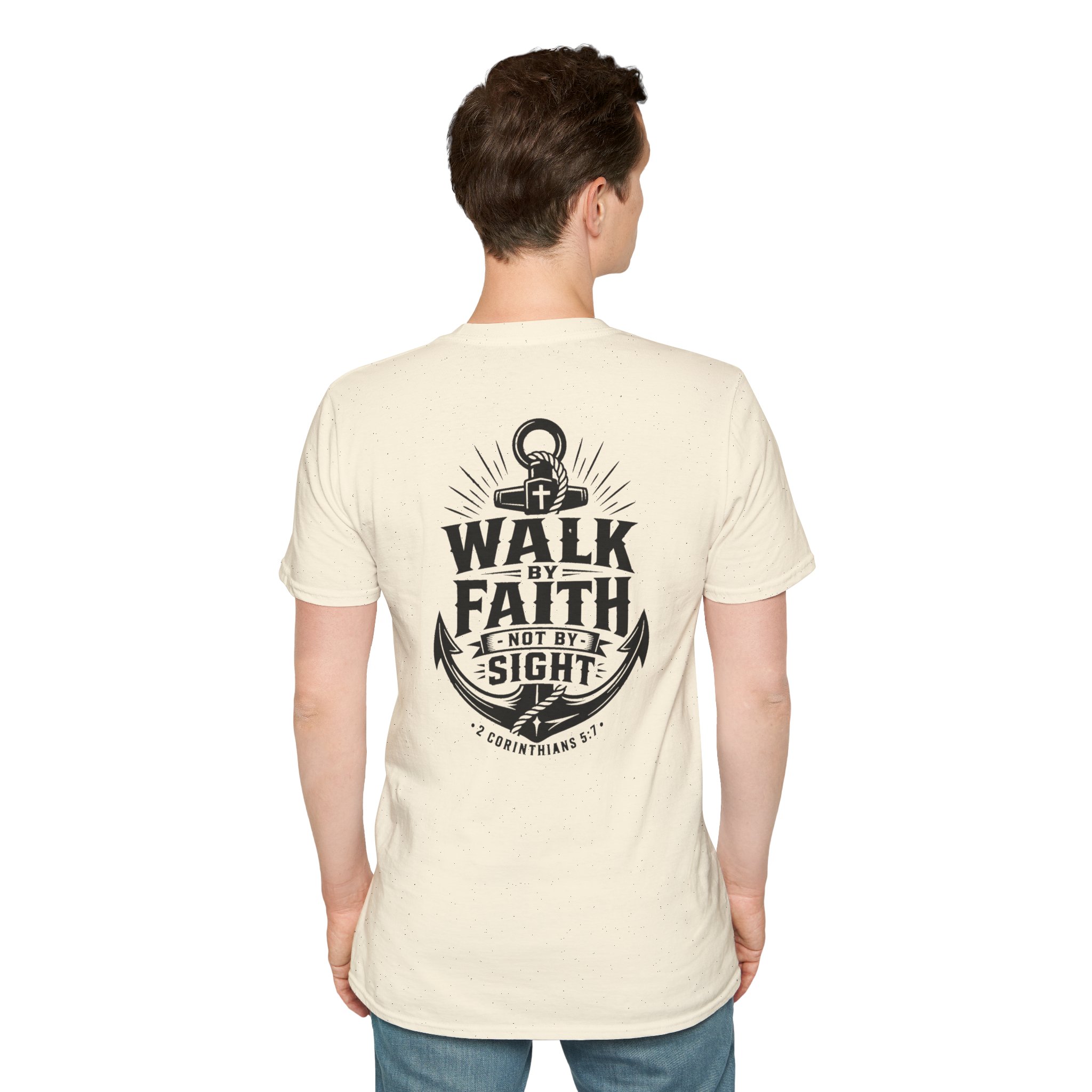 Trusting The Anchor™ | Walk by Faith – 2 Corinthians 5:7 T-Shirt ⭐ - Image 12