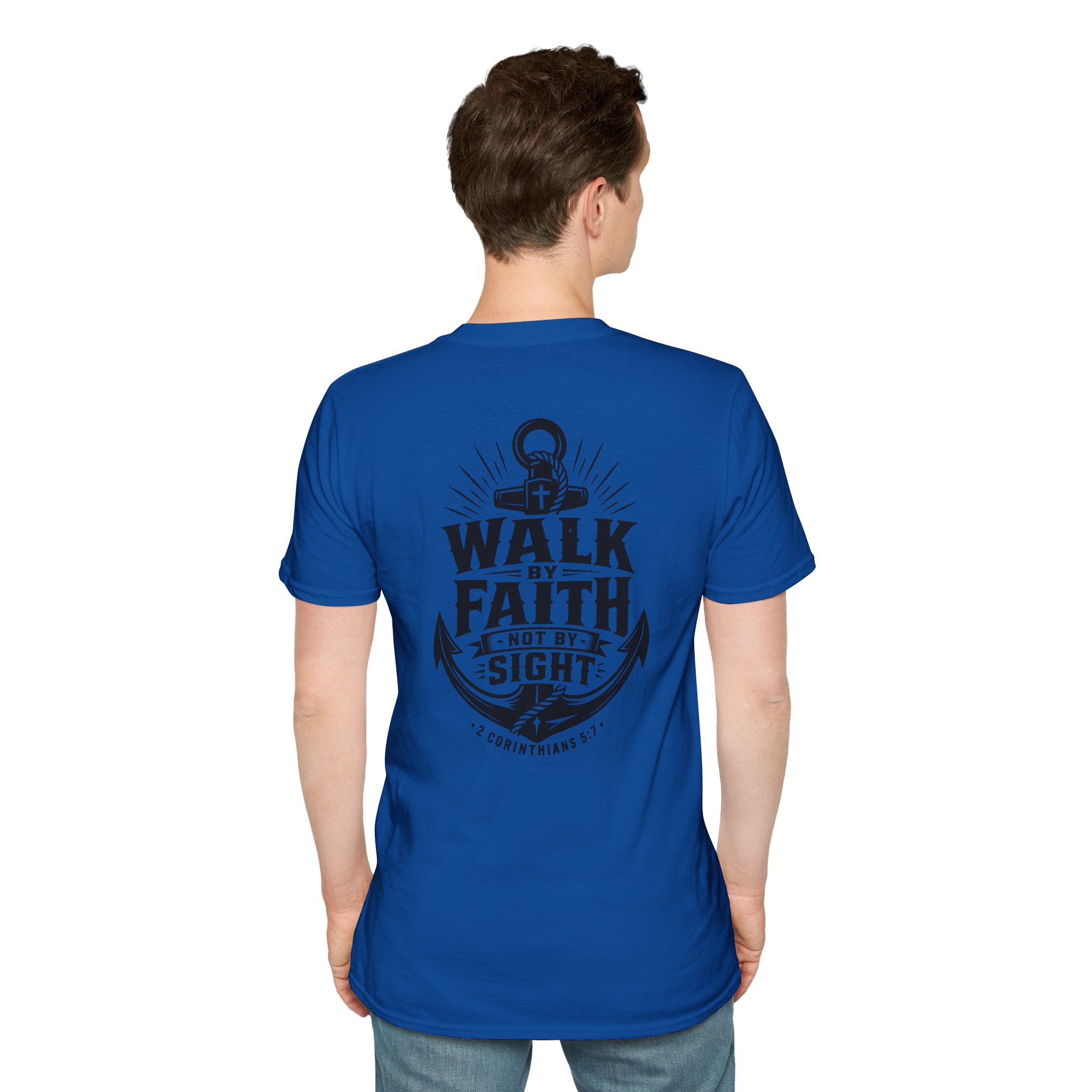 Trusting The Anchor™ | Walk by Faith – 2 Corinthians 5:7 T-Shirt ⭐ - Image 15
