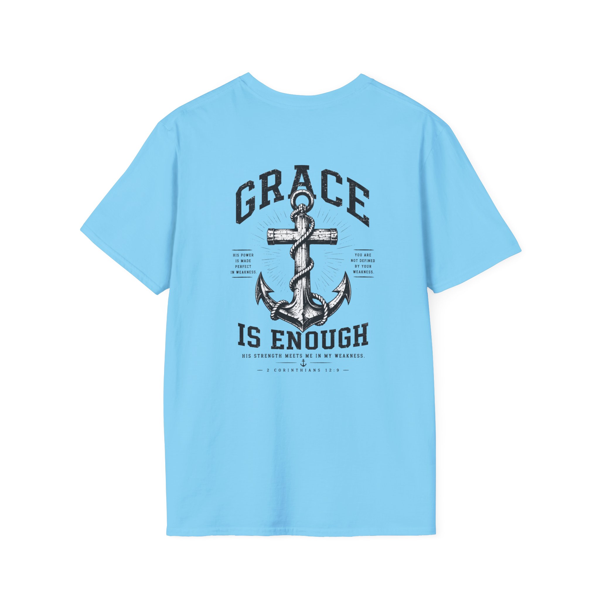 2 Corinthians 12:9 Christian T-Shirt | Grace Is Enough | Trusting The Anchor™ - Image 52
