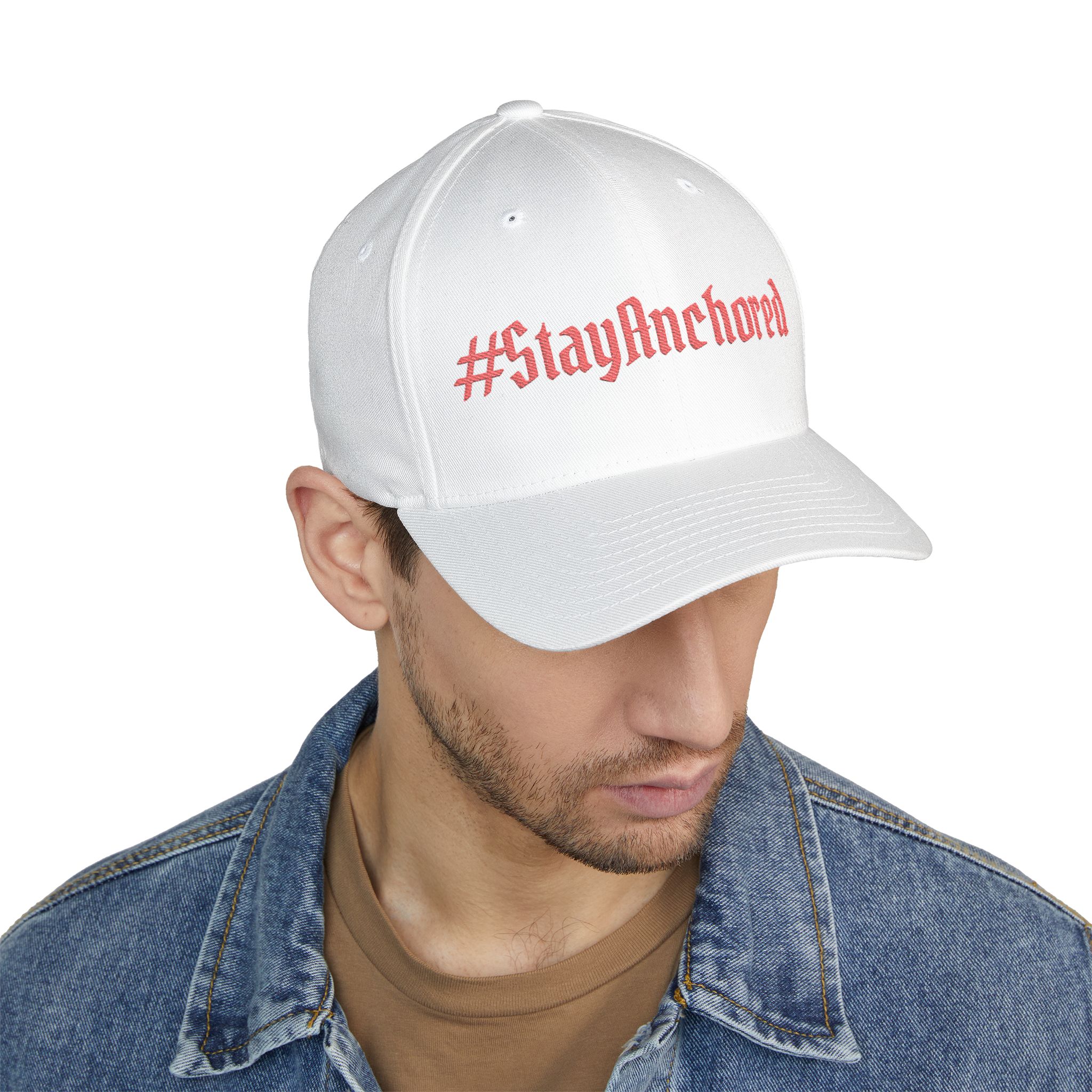 Trusting The Anchor™ | #StayAnchored Embroidered Fitted Cap - Image 3