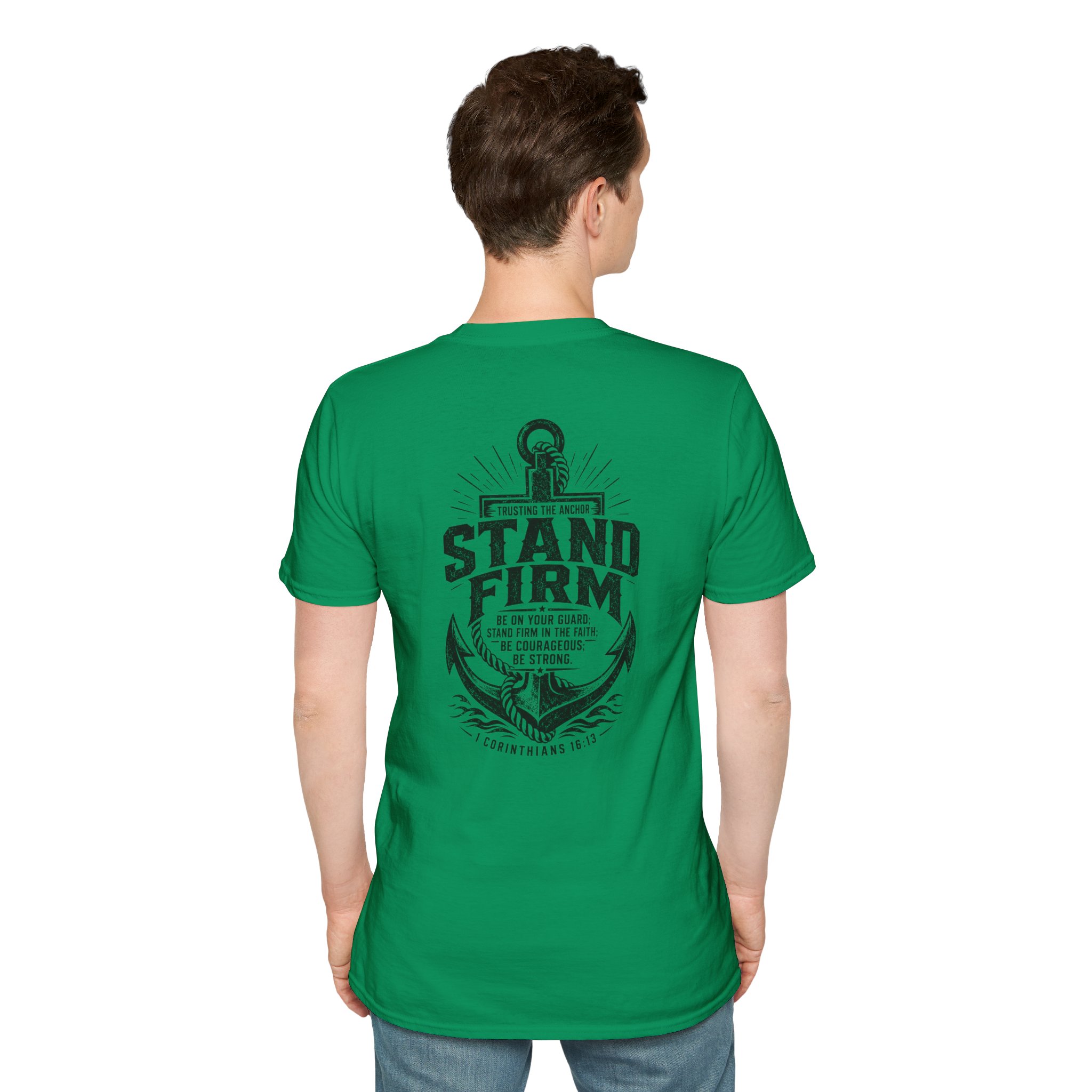 Trusting The Anchor™ | Stand Firm (1 Corinthians 16:13) | Unisex Softstyle T-Shirt ⭐ - Image 61