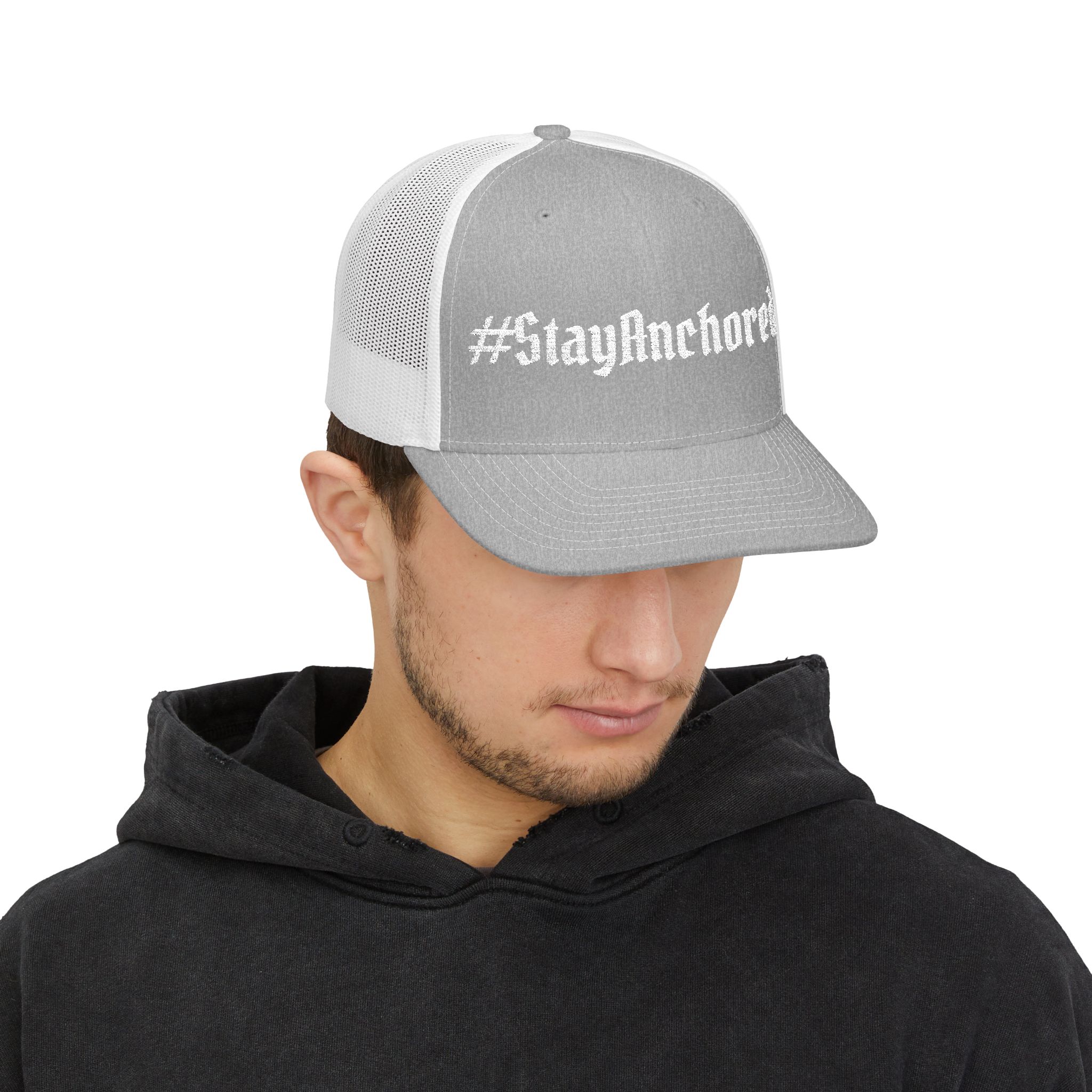Trusting The Anchor™ | #StayAnchored Embroidered Trucker Cap - Image 7