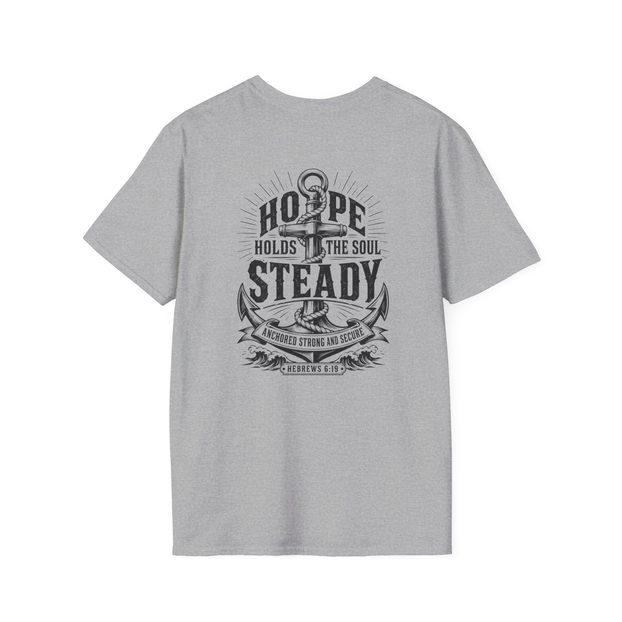 Trusting The Anchor™ | Hope Holds | Unisex Softstyle T-Shirt ⭐ (Hebrews 6:19) - Image 17