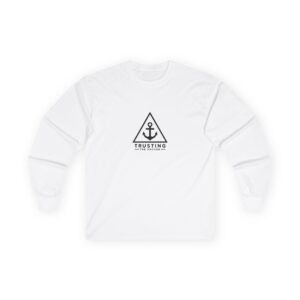 Trusting The Anchor™ | Walk By Faith Long Sleeve Christian T-Shirt | 2 Corinthians 5:7