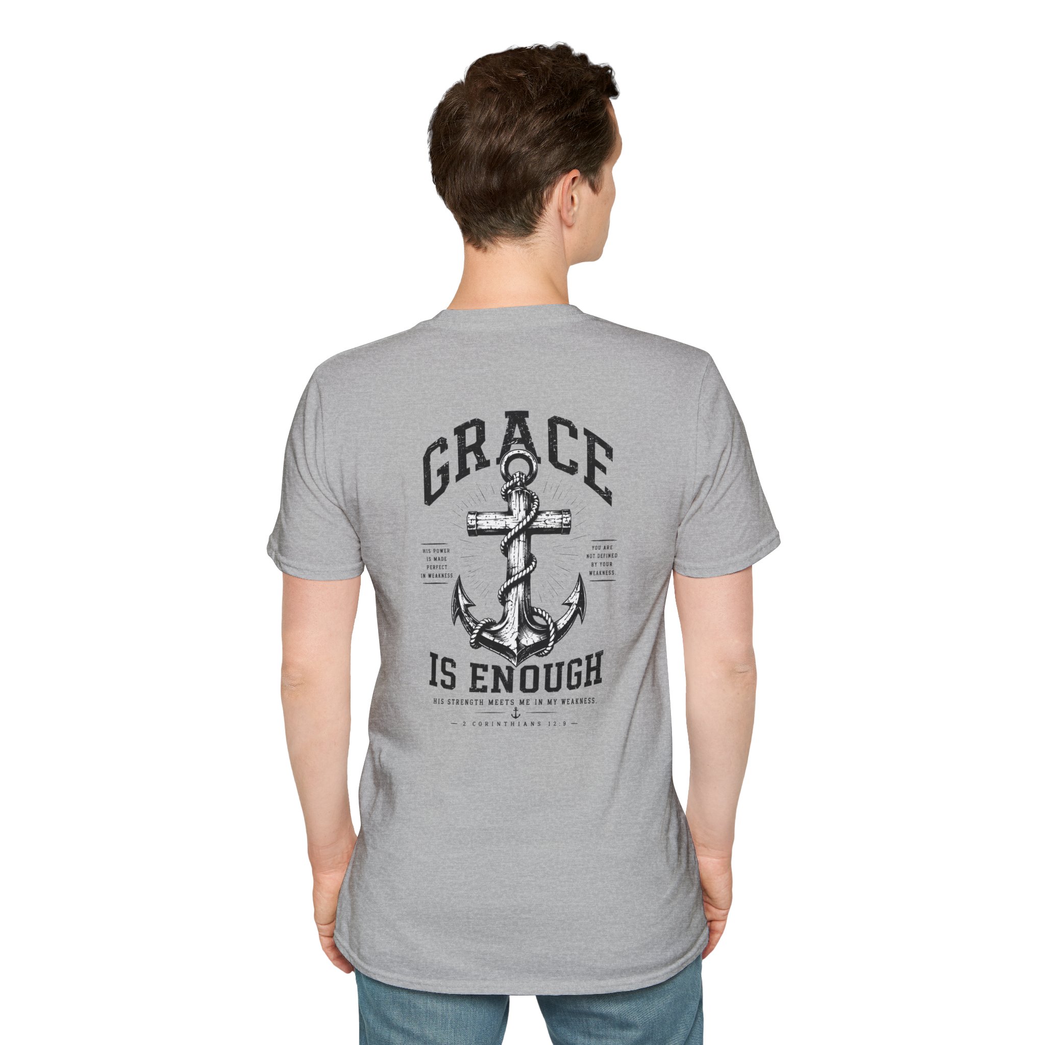 2 Corinthians 12:9 Christian T-Shirt | Grace Is Enough | Trusting The Anchor™ - Image 17