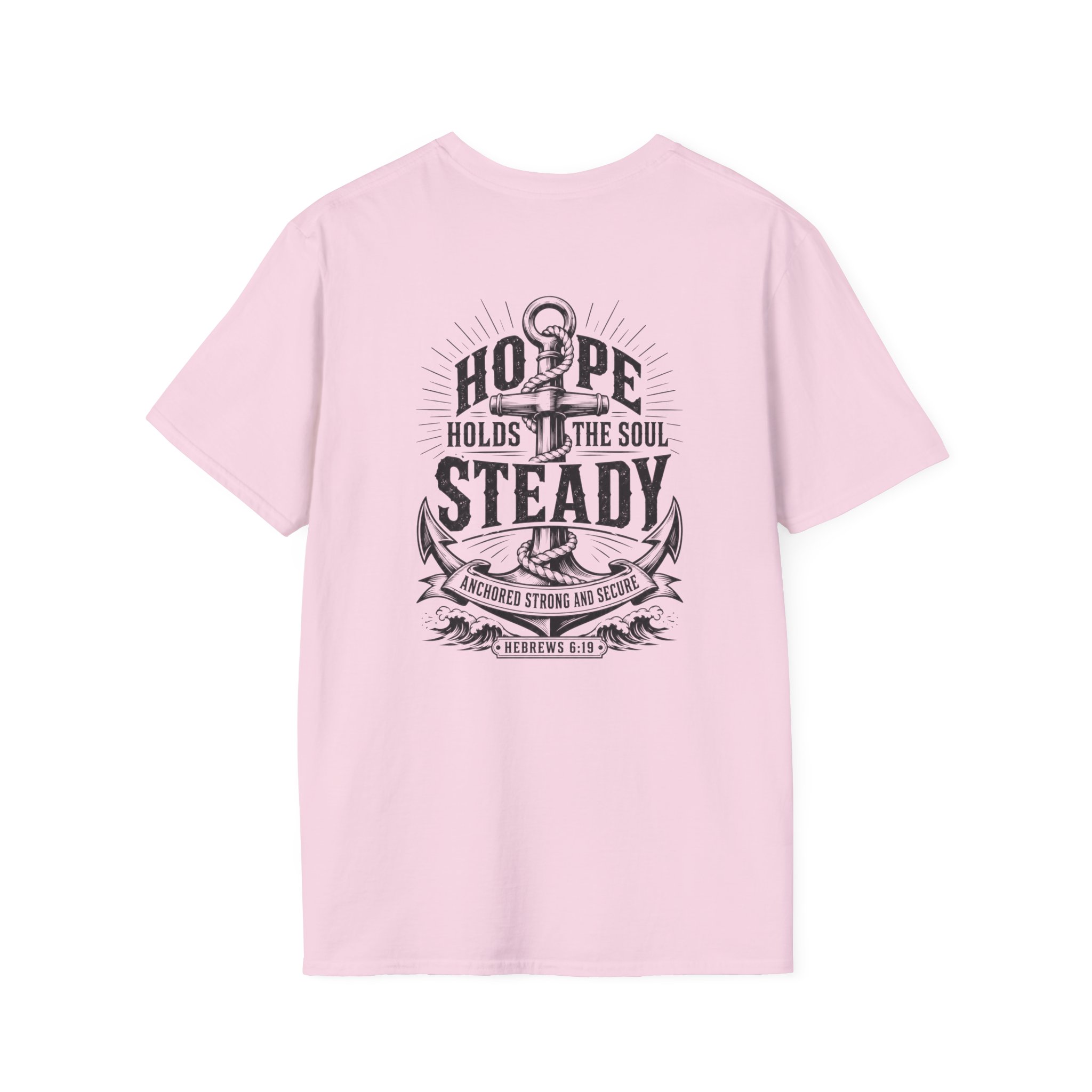 Trusting The Anchor™ | Hope Holds | Unisex Softstyle T-Shirt ⭐ (Hebrews 6:19) - Image 45