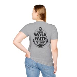 Trusting The Anchor™ | Walk by Faith – 2 Corinthians 5:7 T-Shirt ⭐