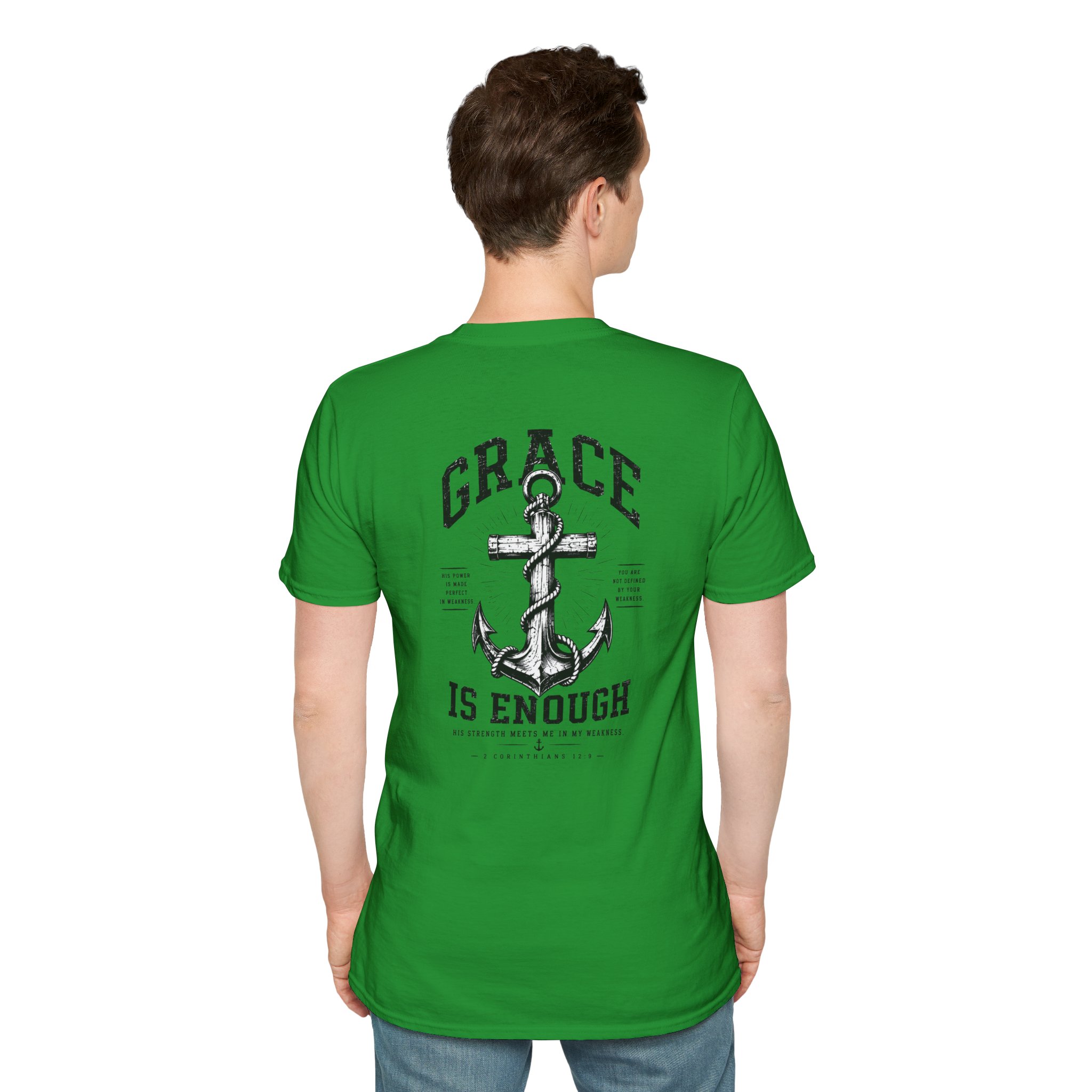 2 Corinthians 12:9 Christian T-Shirt | Grace Is Enough | Trusting The Anchor™ - Image 42