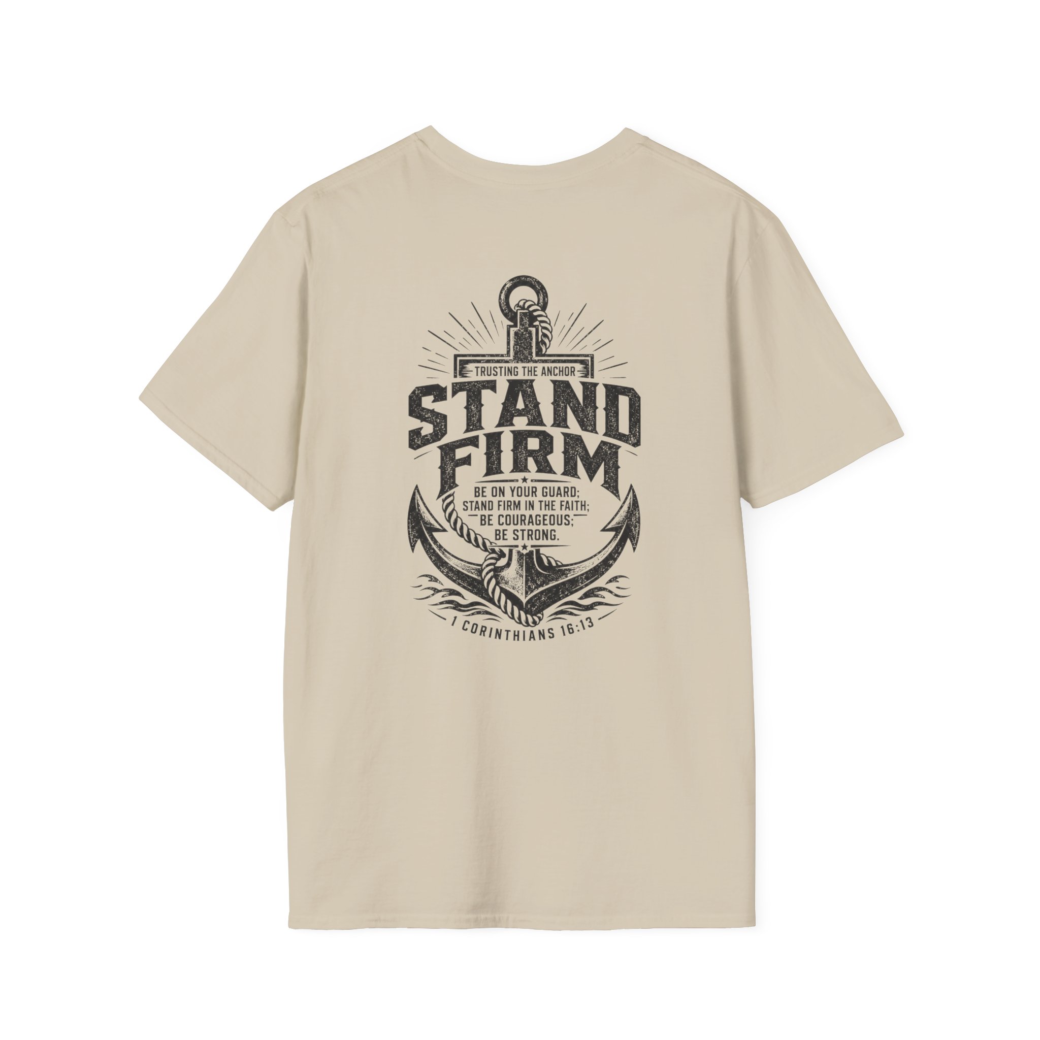 Trusting The Anchor™ | Stand Firm (1 Corinthians 16:13) | Unisex Softstyle T-Shirt ⭐ - Image 14