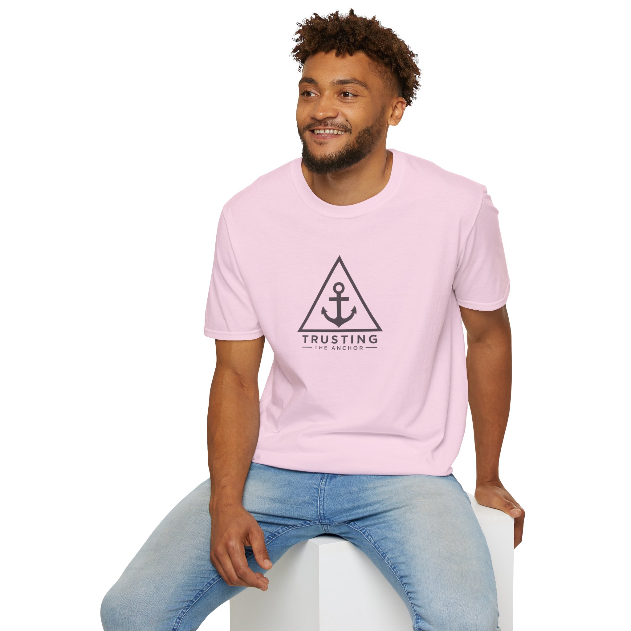 Trusting The Anchor™ | Hope Holds | Unisex Softstyle T-Shirt ⭐ (Hebrews 6:19) - Image 48