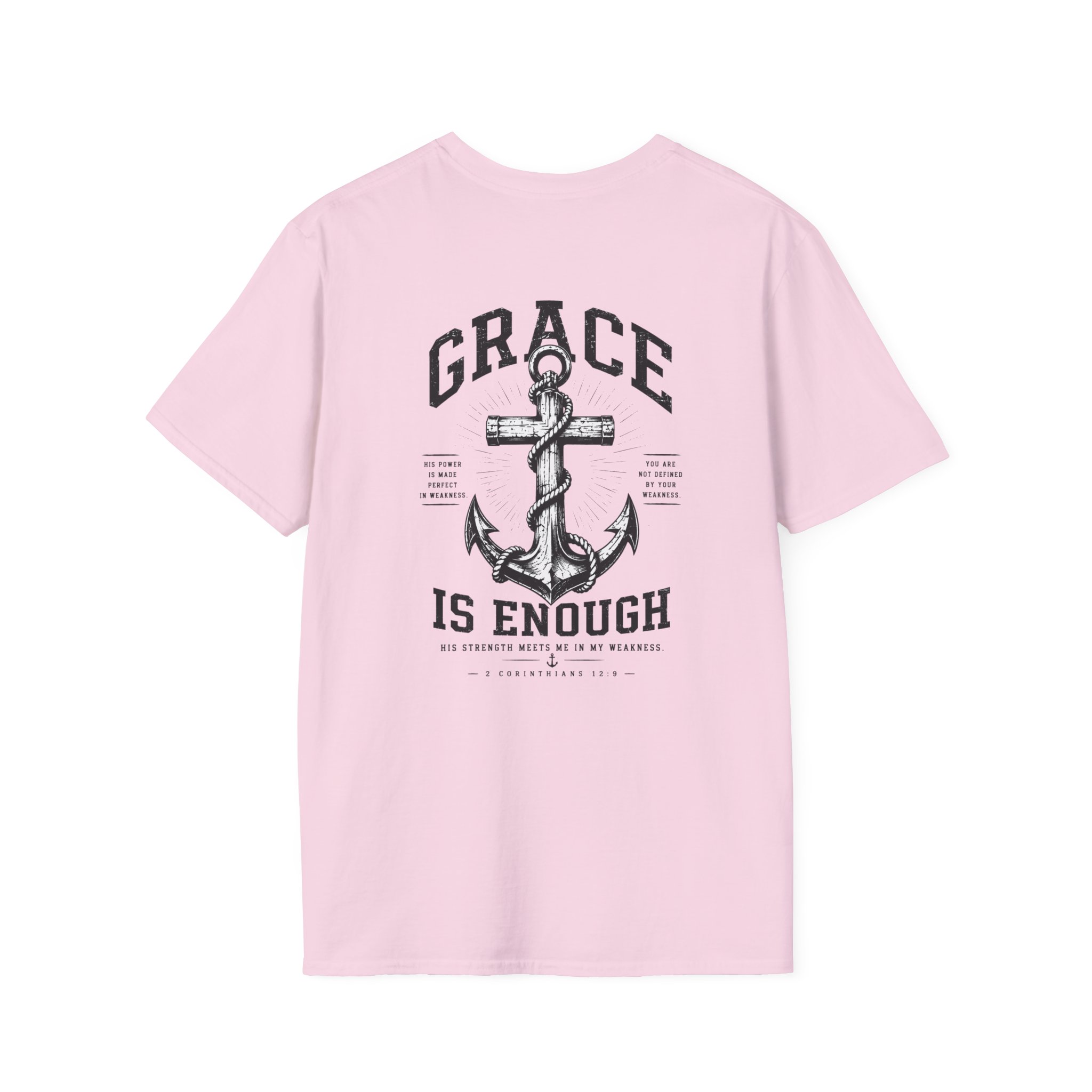 2 Corinthians 12:9 Christian T-Shirt | Grace Is Enough | Trusting The Anchor™ - Image 58