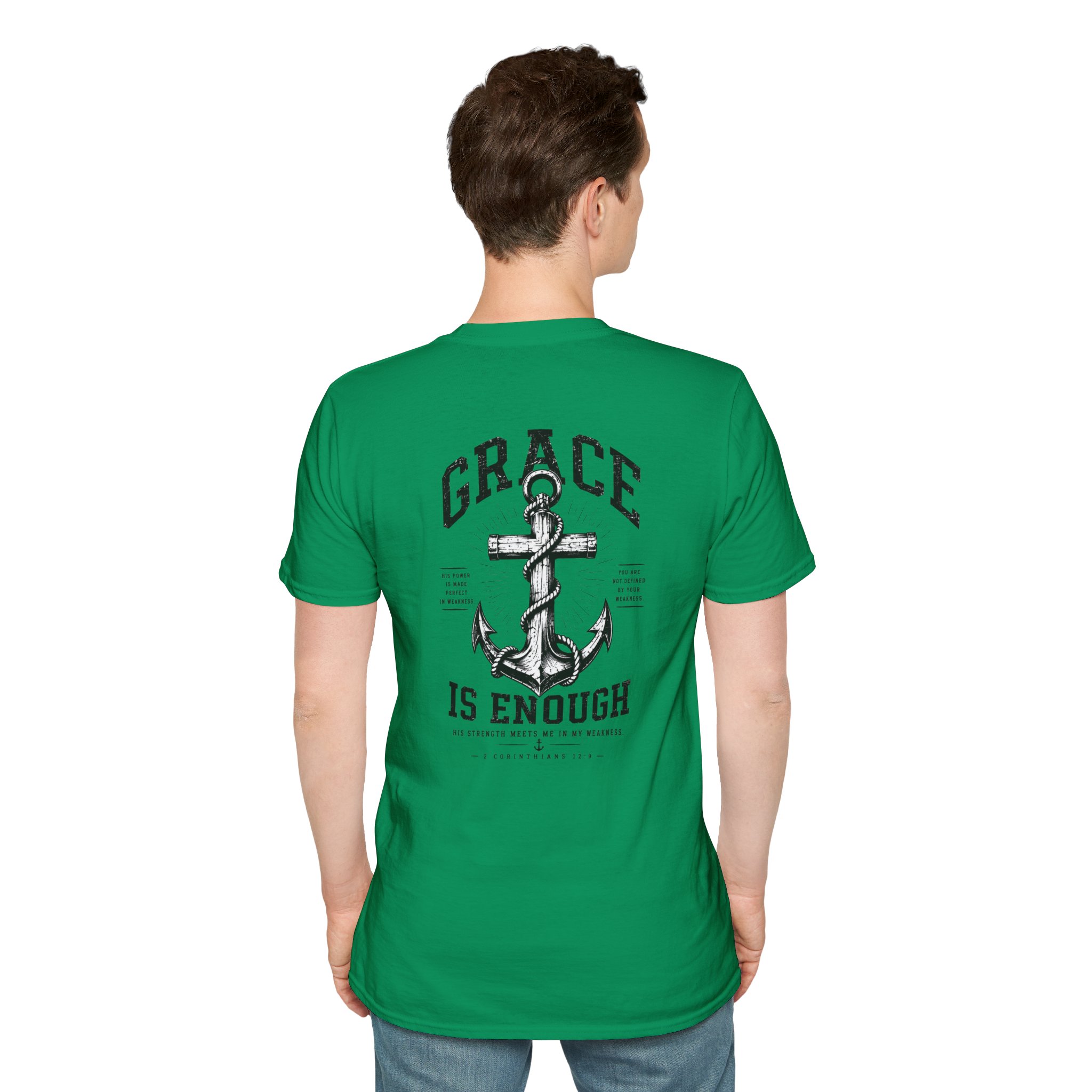 2 Corinthians 12:9 Christian T-Shirt | Grace Is Enough | Trusting The Anchor™ - Image 48