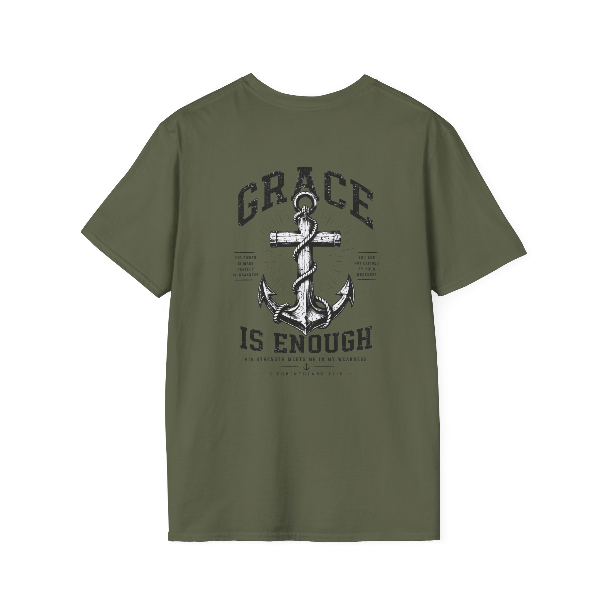 2 Corinthians 12:9 Christian T-Shirt | Grace Is Enough | Trusting The Anchor™ - Image 33