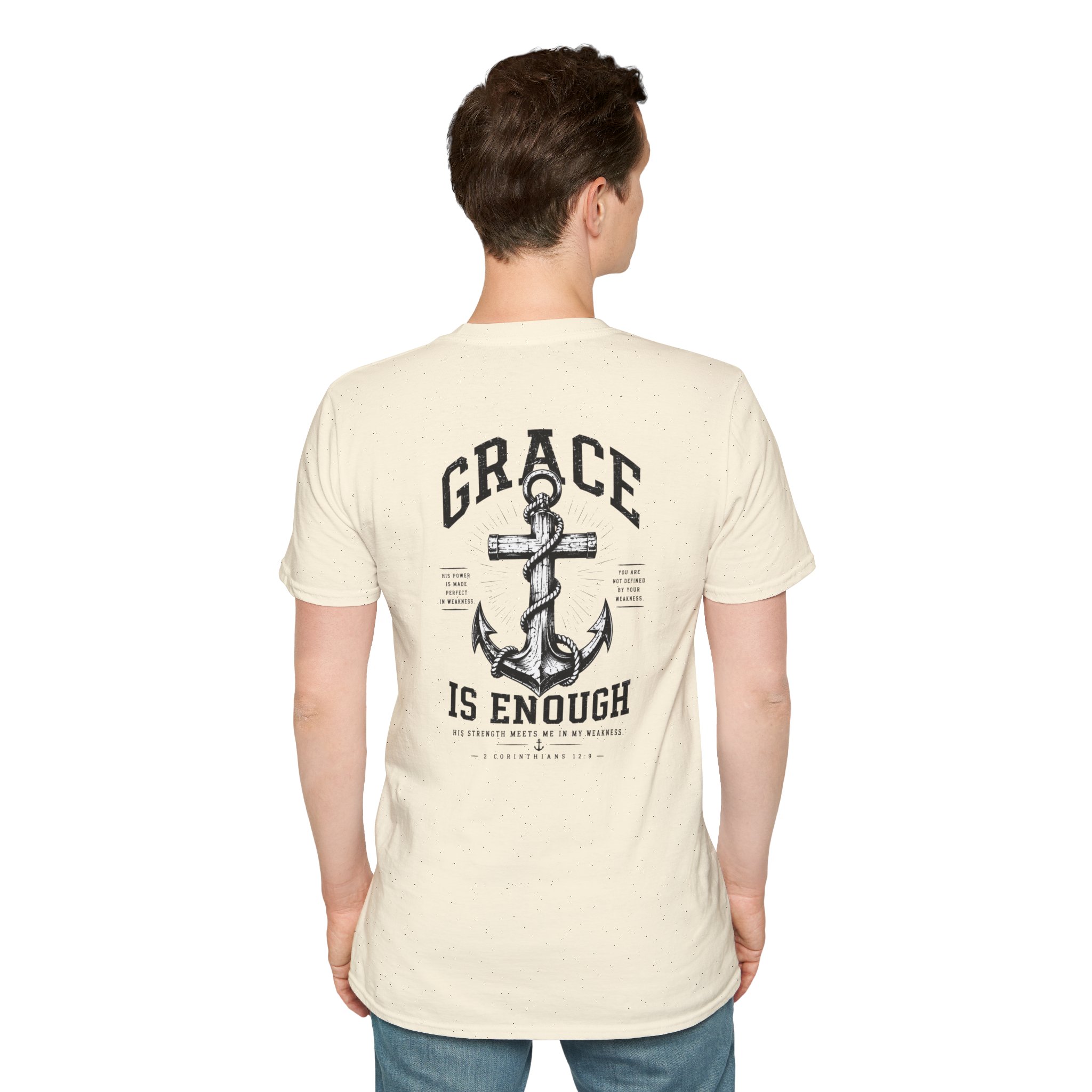 2 Corinthians 12:9 Christian T-Shirt | Grace Is Enough | Trusting The Anchor™ - Image 29